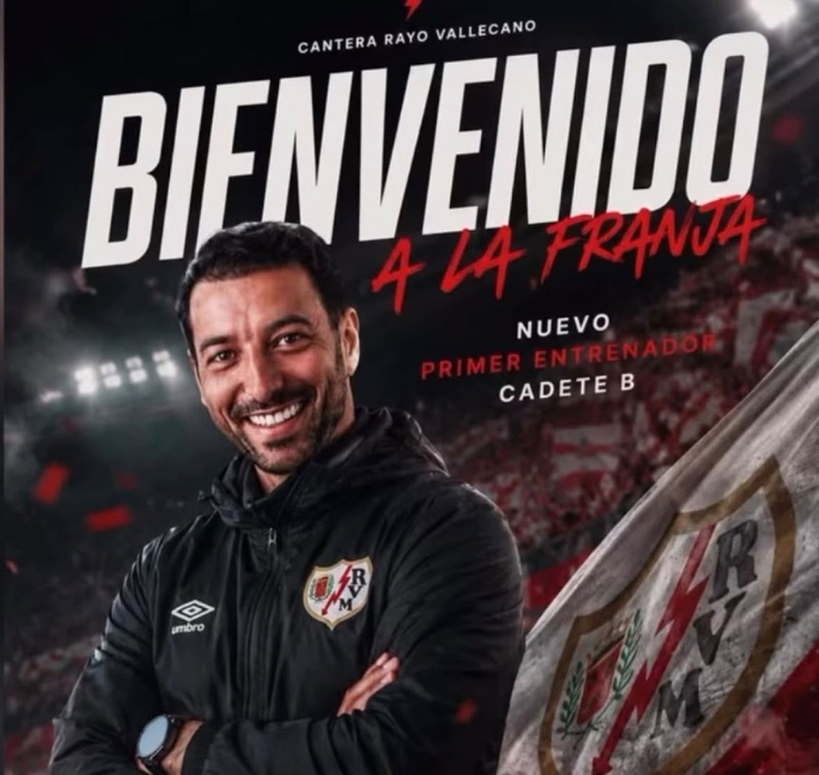 Anuncio del fichaje de Víctor por el Rayo Cadete