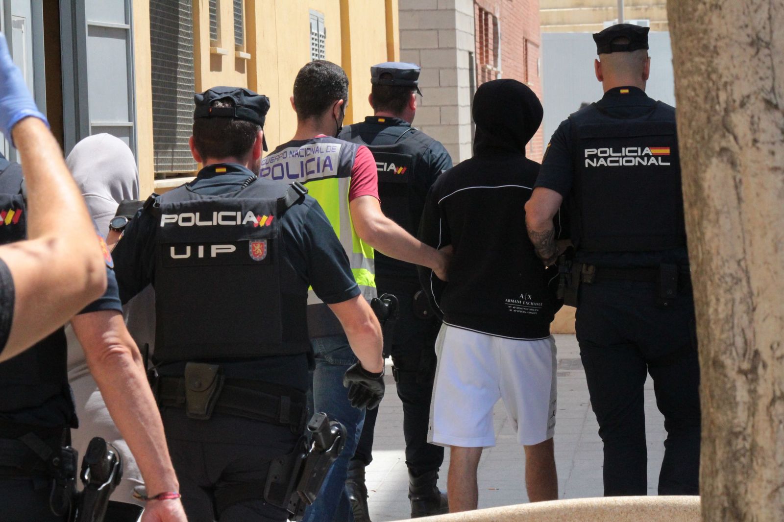 Operativo policial en la barriada del Príncipe en una foto de archivo