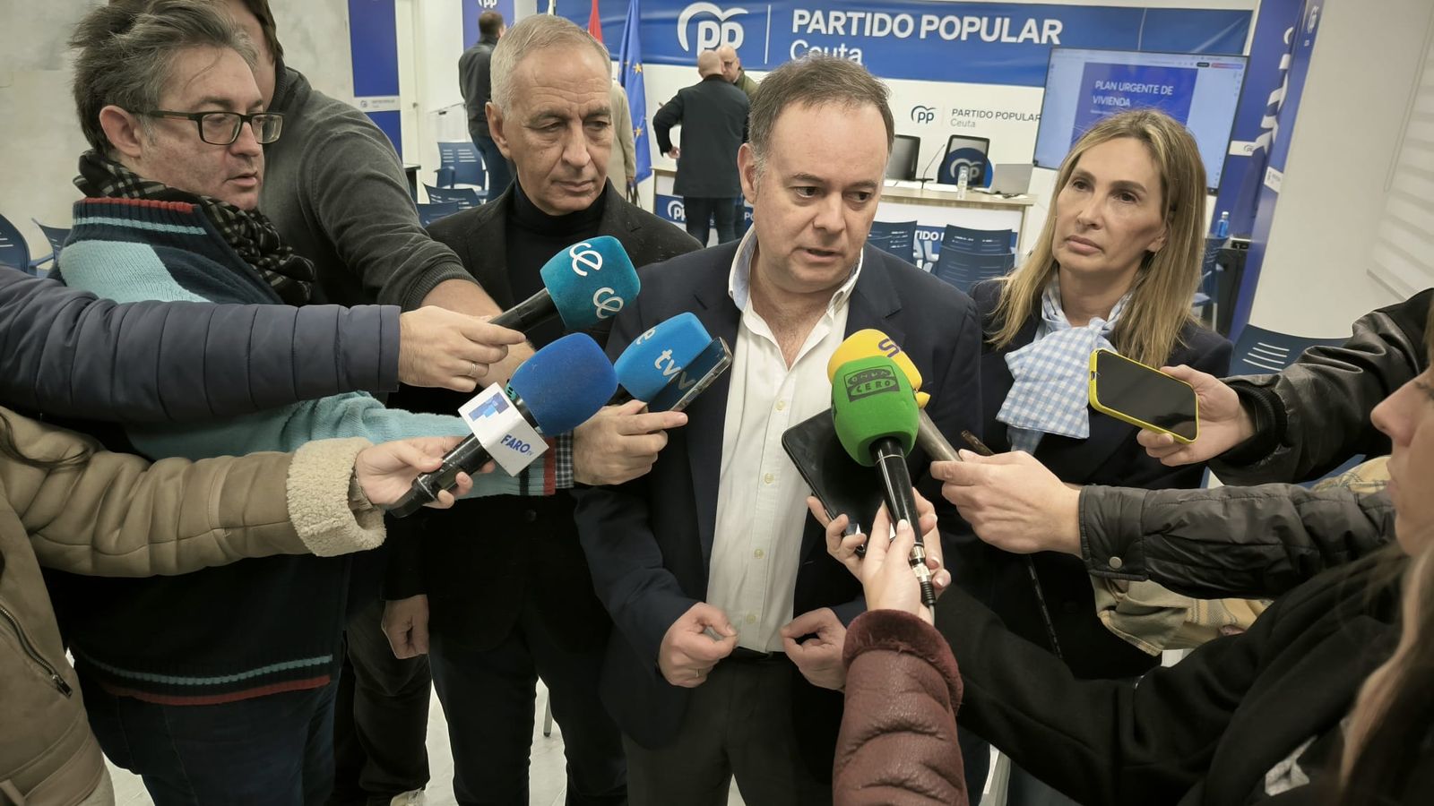 Javier Celaya durante su comparecencia.