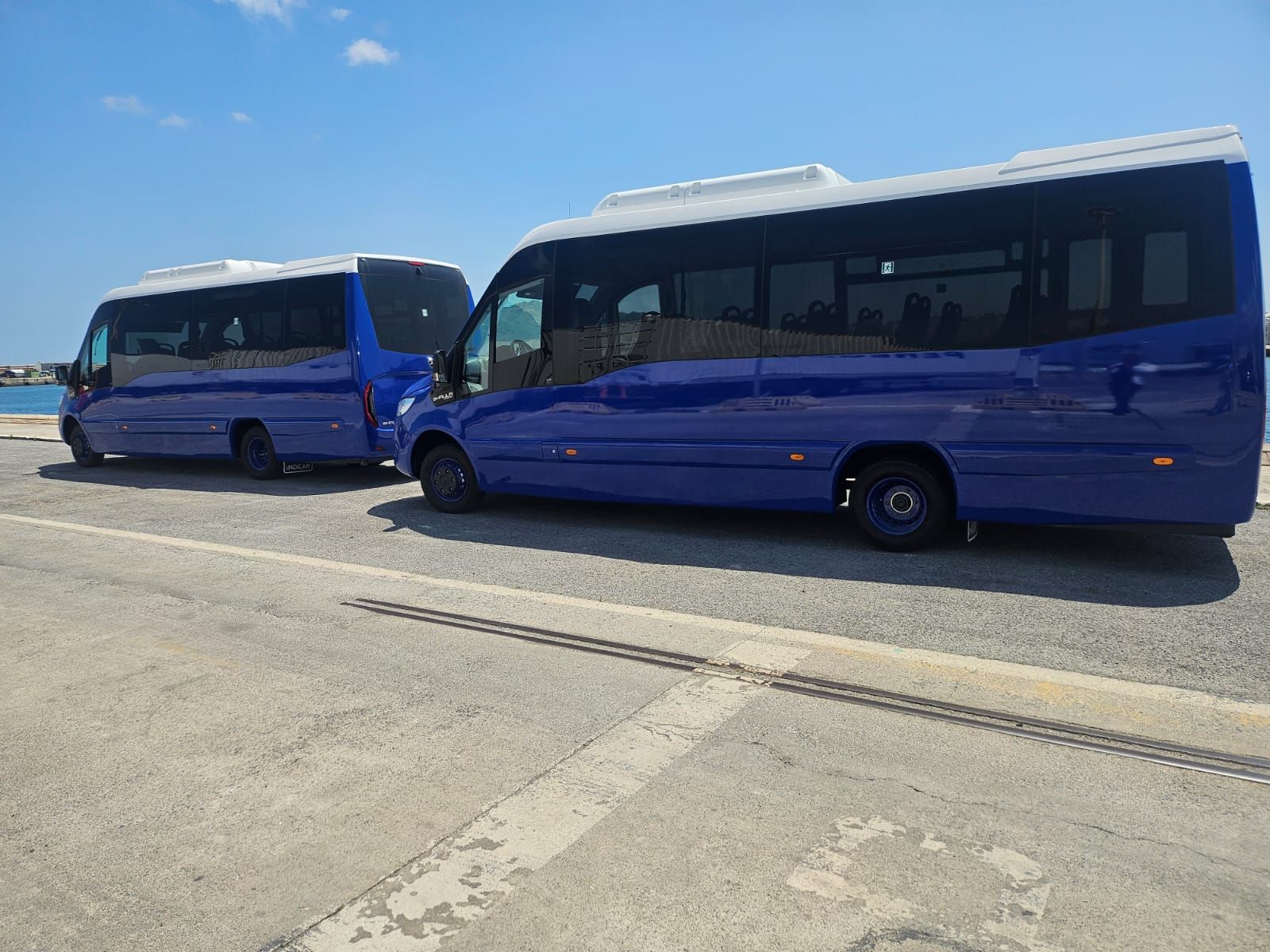 Los nuevos microbuses fueron recepcionados en Ceuta el pasado mes de mayo