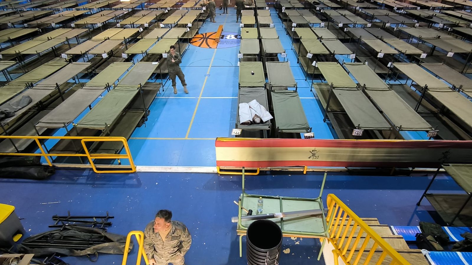 Literas en el 'Antonio Campoamor'