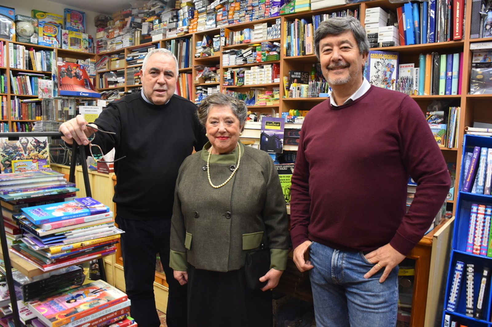 Christie junto a José Bentolila y Luis Francisco. / FOTO G.S.