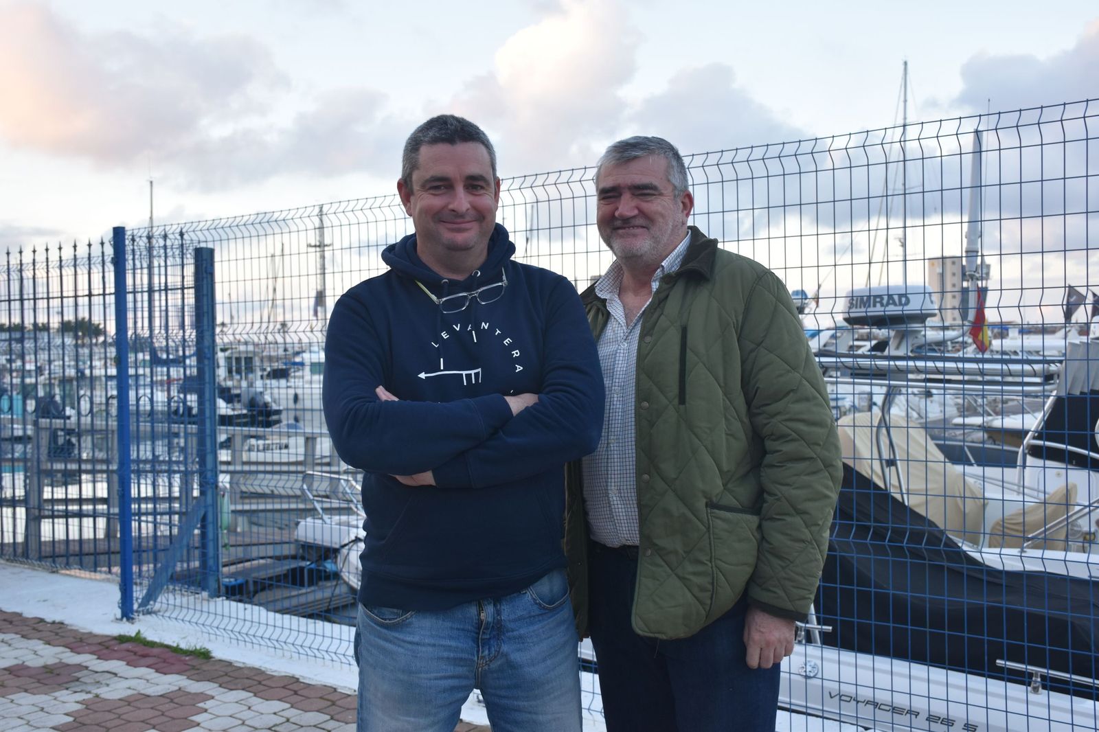 El presidente de la Federación de Actividades Subacuáticas, Eusebio Álvarez, y el tesorero de la entidad, Manuel Ángel Monfillo