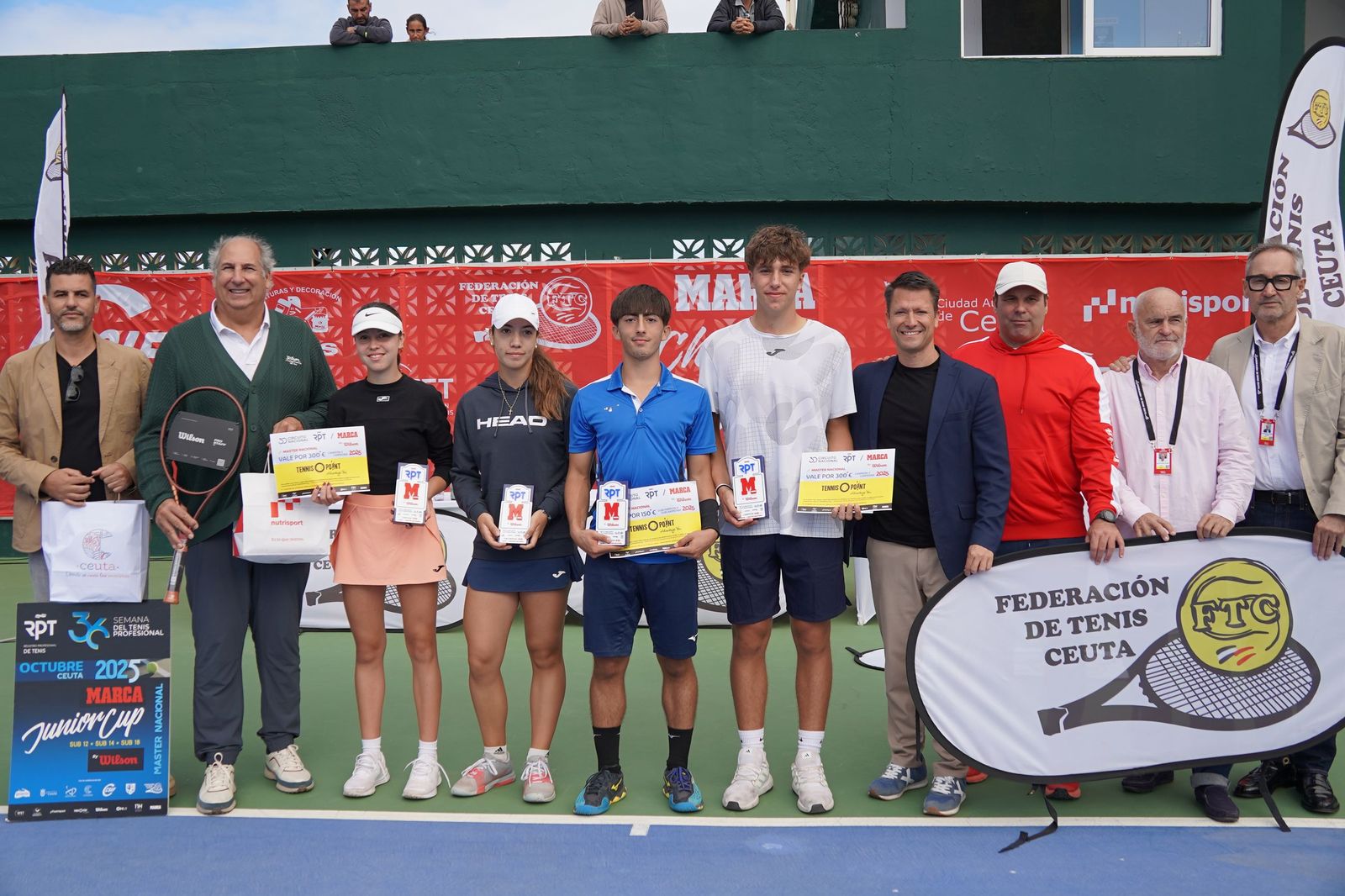 Las finales cierran un brillante 'Máster Nacional RPT Marca Junior Cup Ciudad de Ceuta-CSIF’