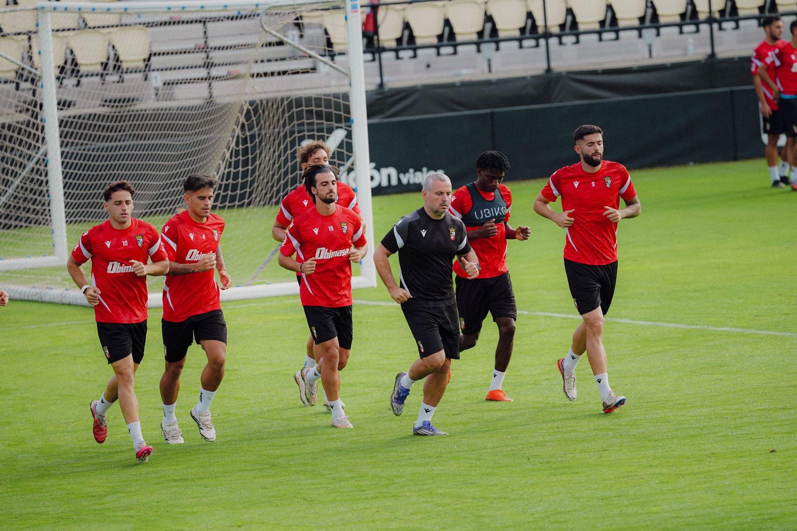 Entrenamiento de la AD Ceuta este domingo en el 'Murube'