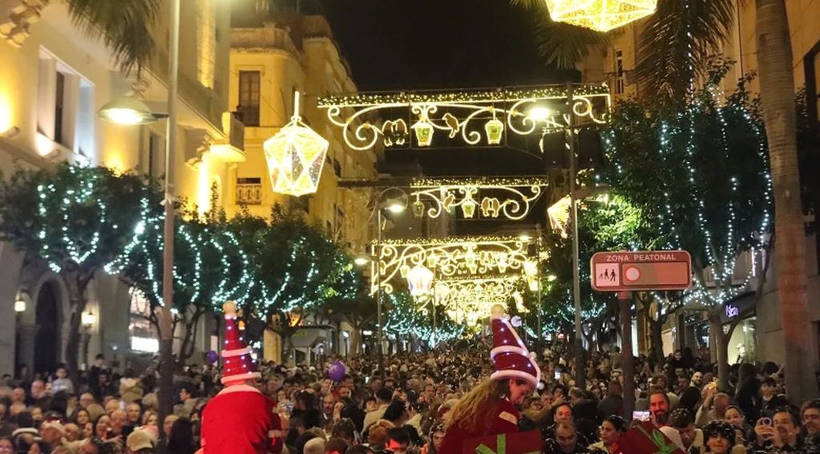 Inauguración del alumbrado de este año