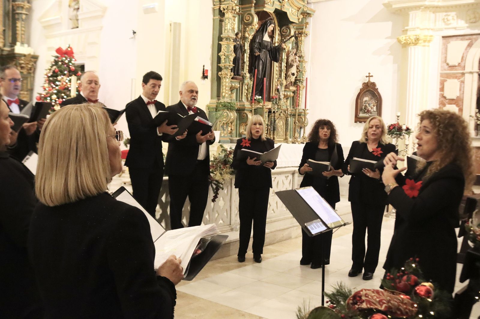 Un momento de la actuación de la Coral en San Francisco