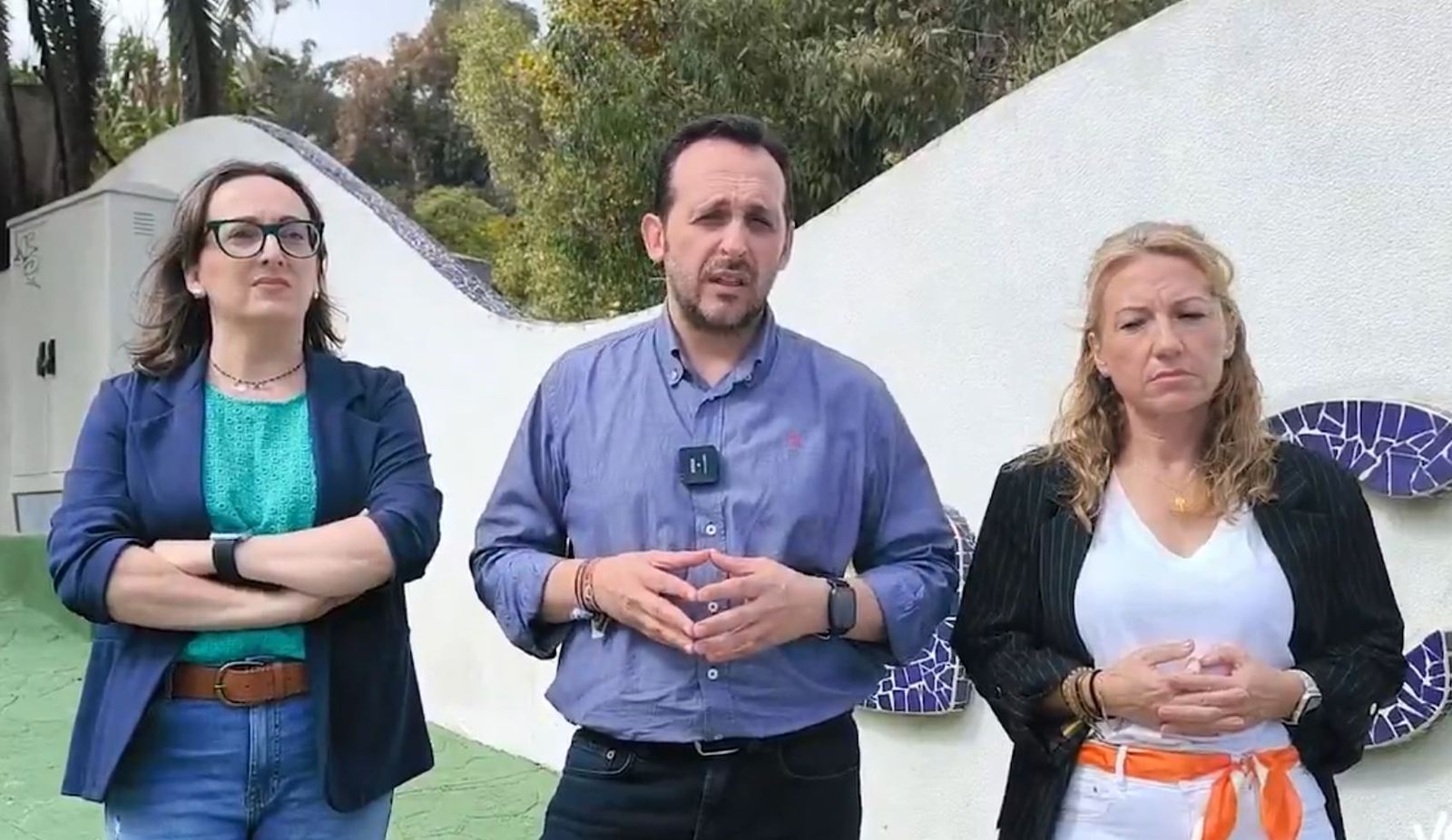 Cifuentes, Redondo y García, en su visita a los alrededores del CETI