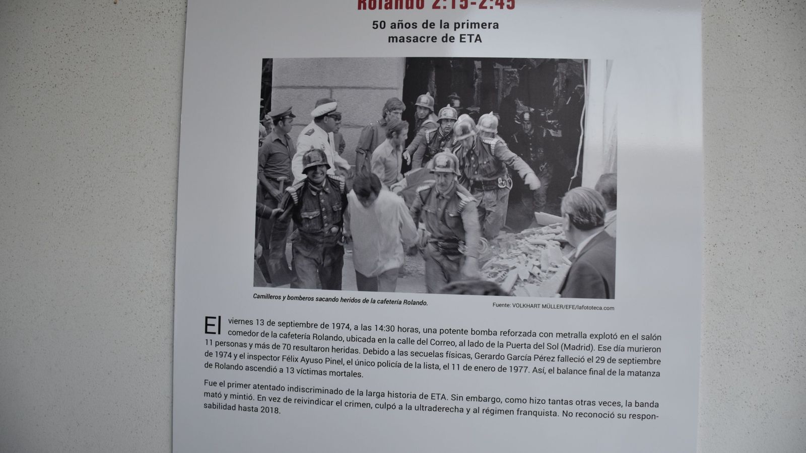 Una de las fotografías de aquel horror