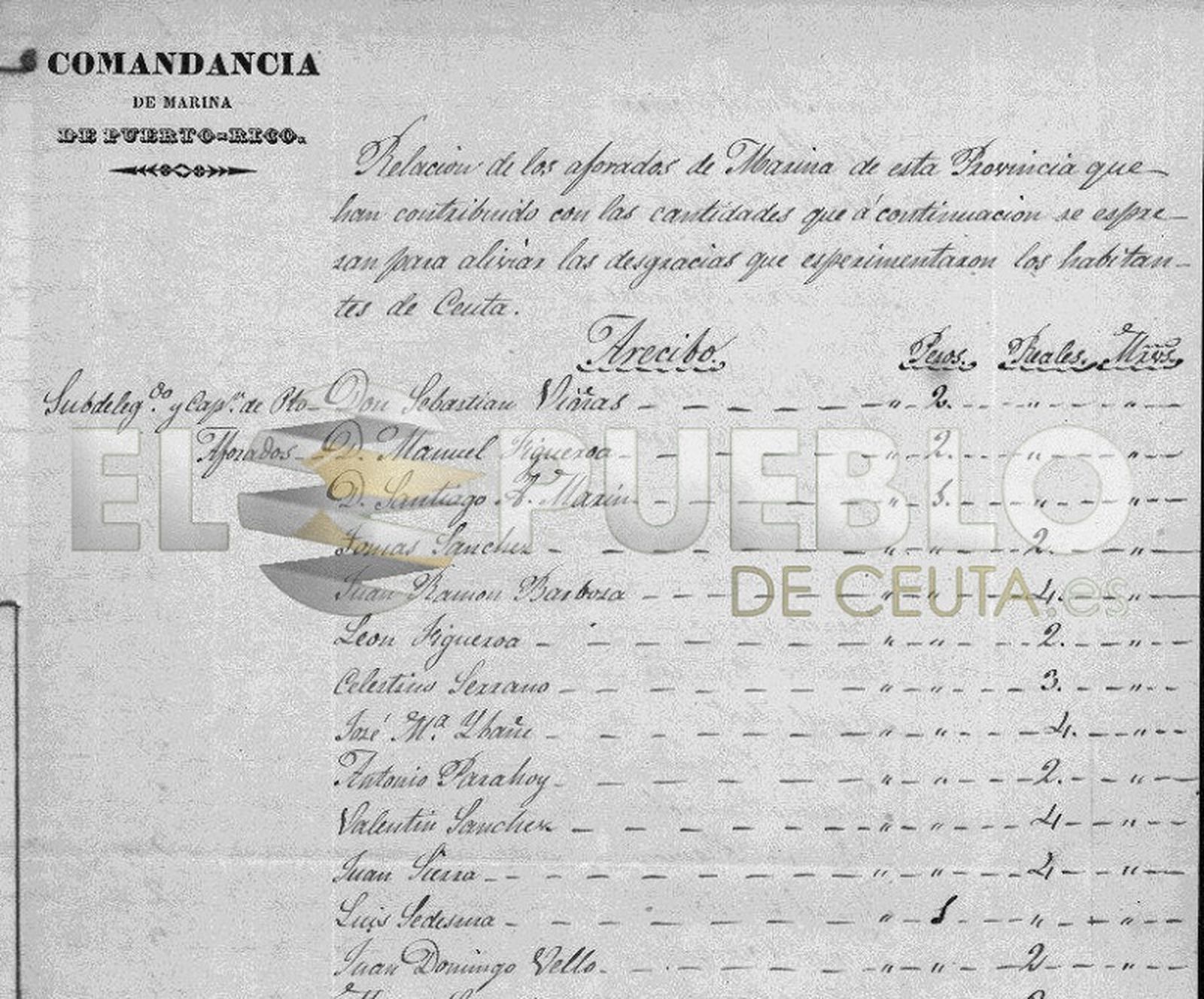 Ayudas a Ceuta desde Puerto Rico. / FOTO Archivo: Paco Sánchez