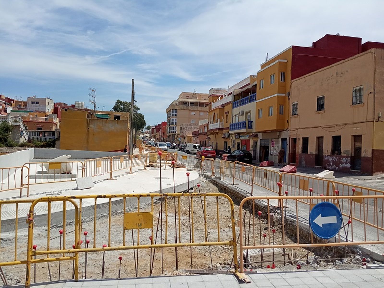 Imagen de archivo de unas obras en Claudio Vázquez. / FOTO REDUAN