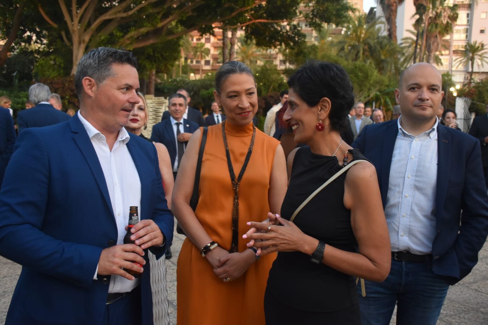 Una recepción el el Parque Marítimo, antesala del Forbes Ceuta AI & Tech Summit