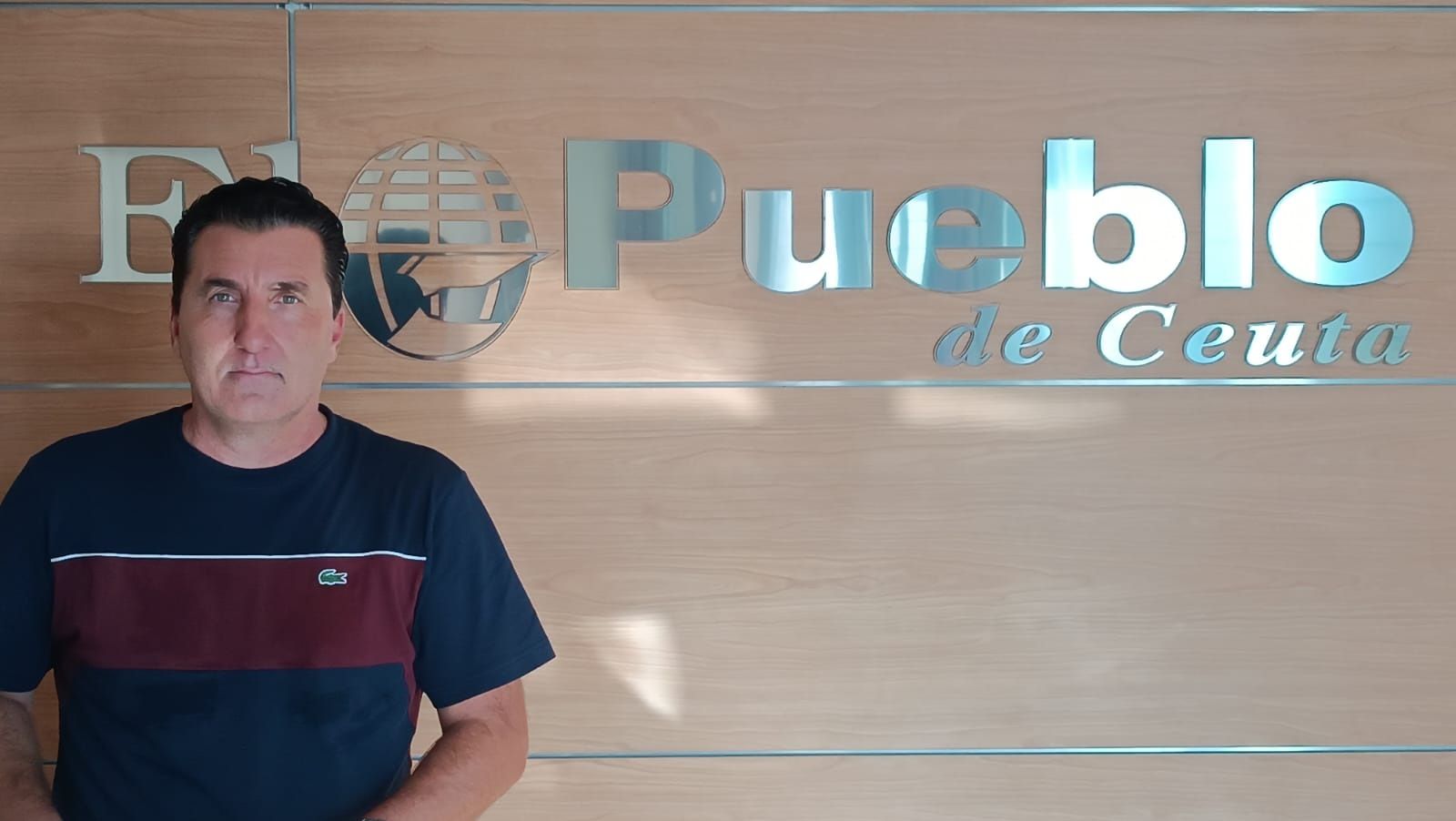 Edu Villegas, en la sede de El Pueblo de Ceuta