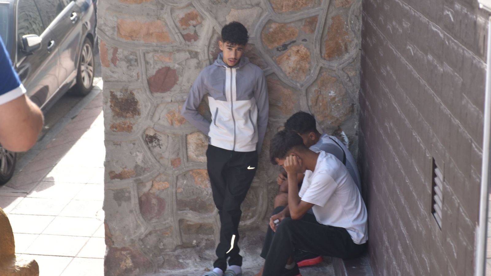 Migrantes en la barriada Pasaje Recreo