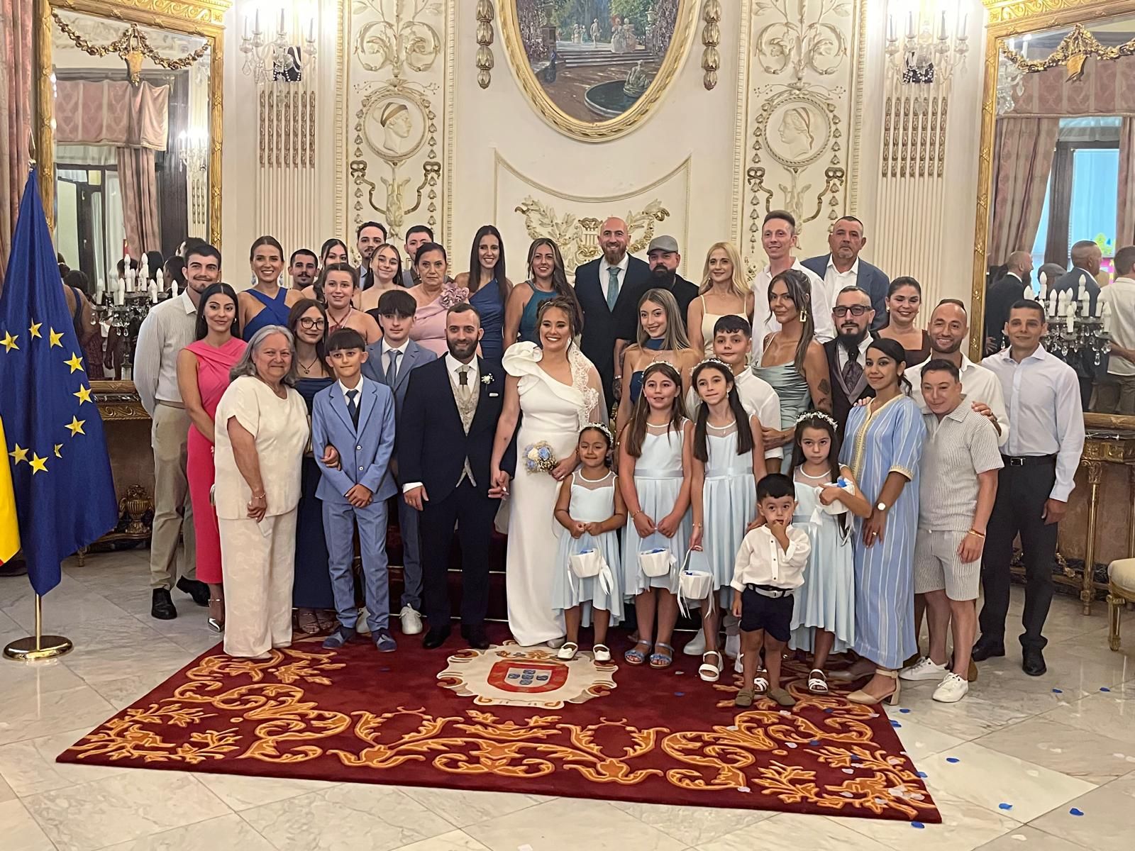 Jesús y Rosa sellan su amor en el Salón del Trono