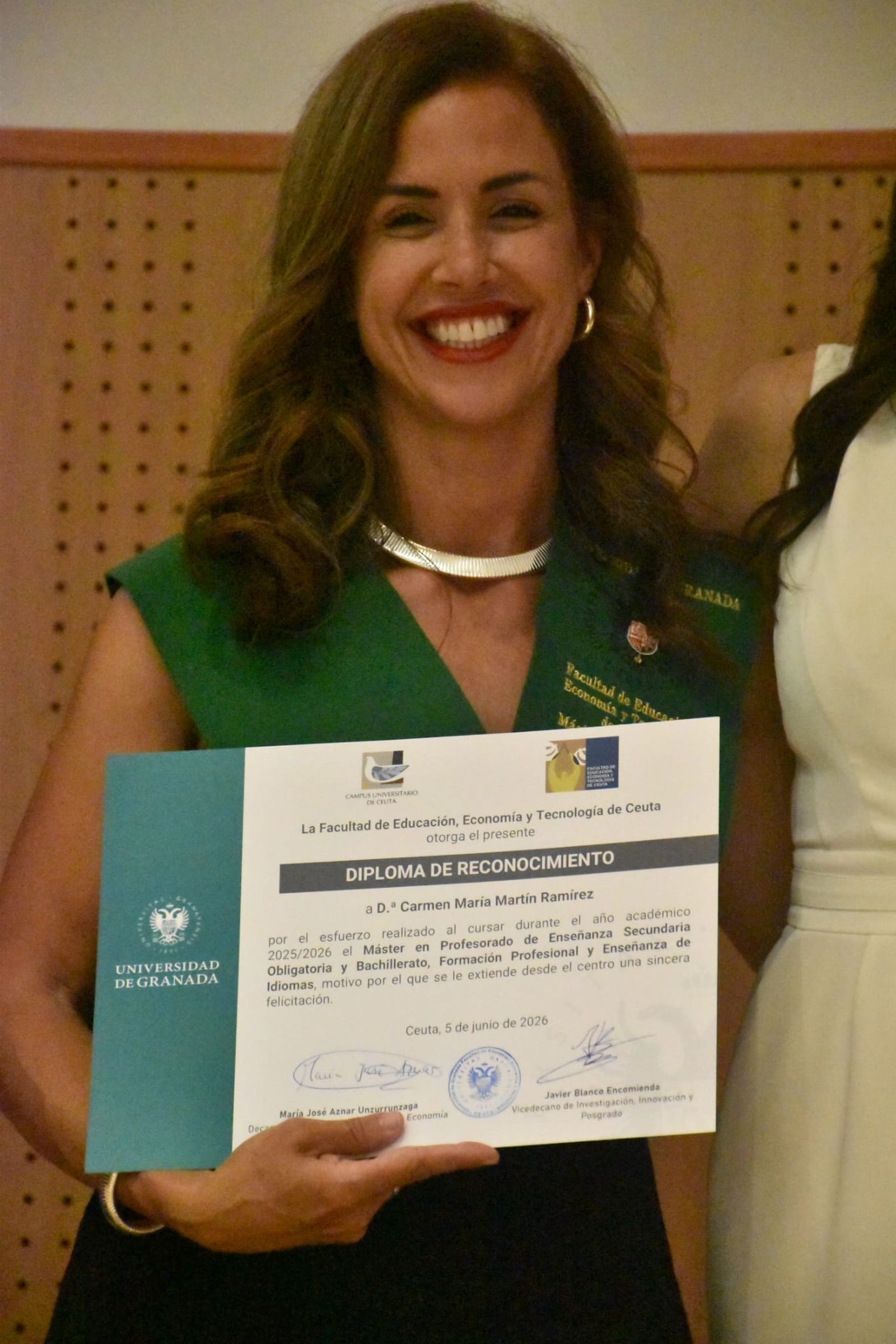 Graduación en el Campus de los posgrados de la Universidad de Granada en Ceuta