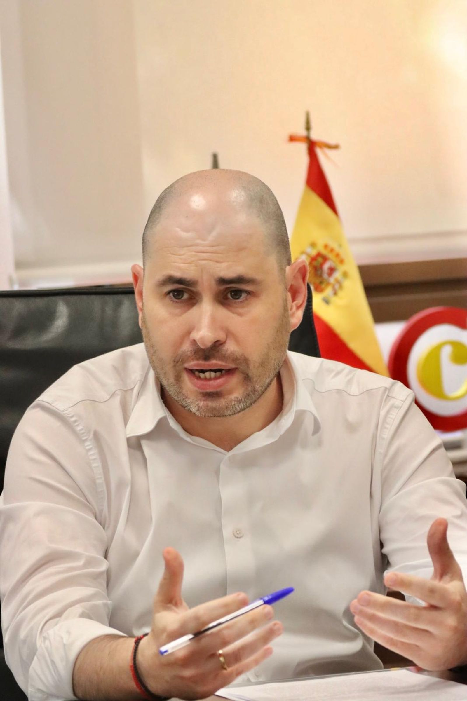 Miguel Ángel Pérez  Triano, delegado del Gobierno en Ceuta, durante una entrevista concedida a EL PUEBLO DE CEUTA