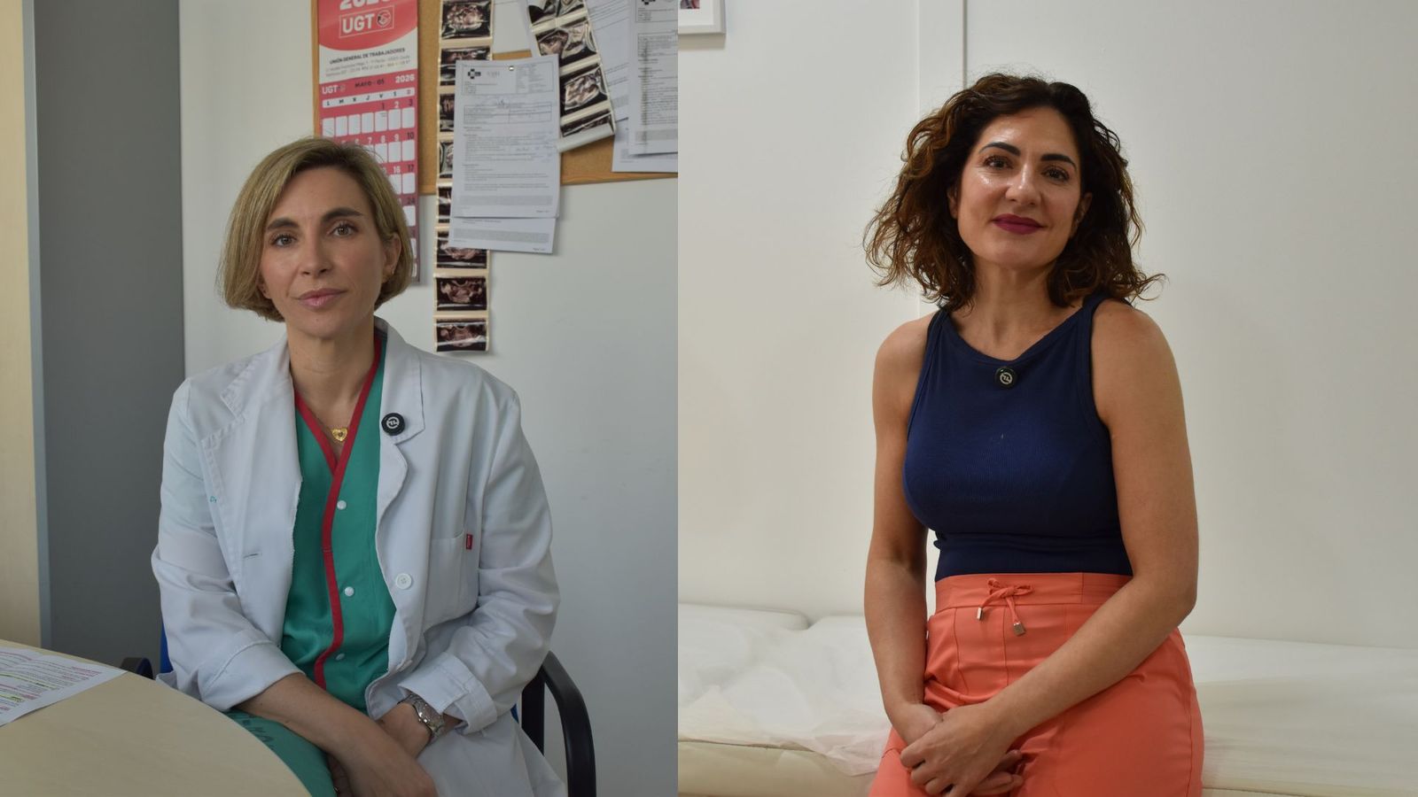 De izquierda a derecha. la ginecóloga Begoña Rodríguez y la dermatóloga Guadalupe Sánchez