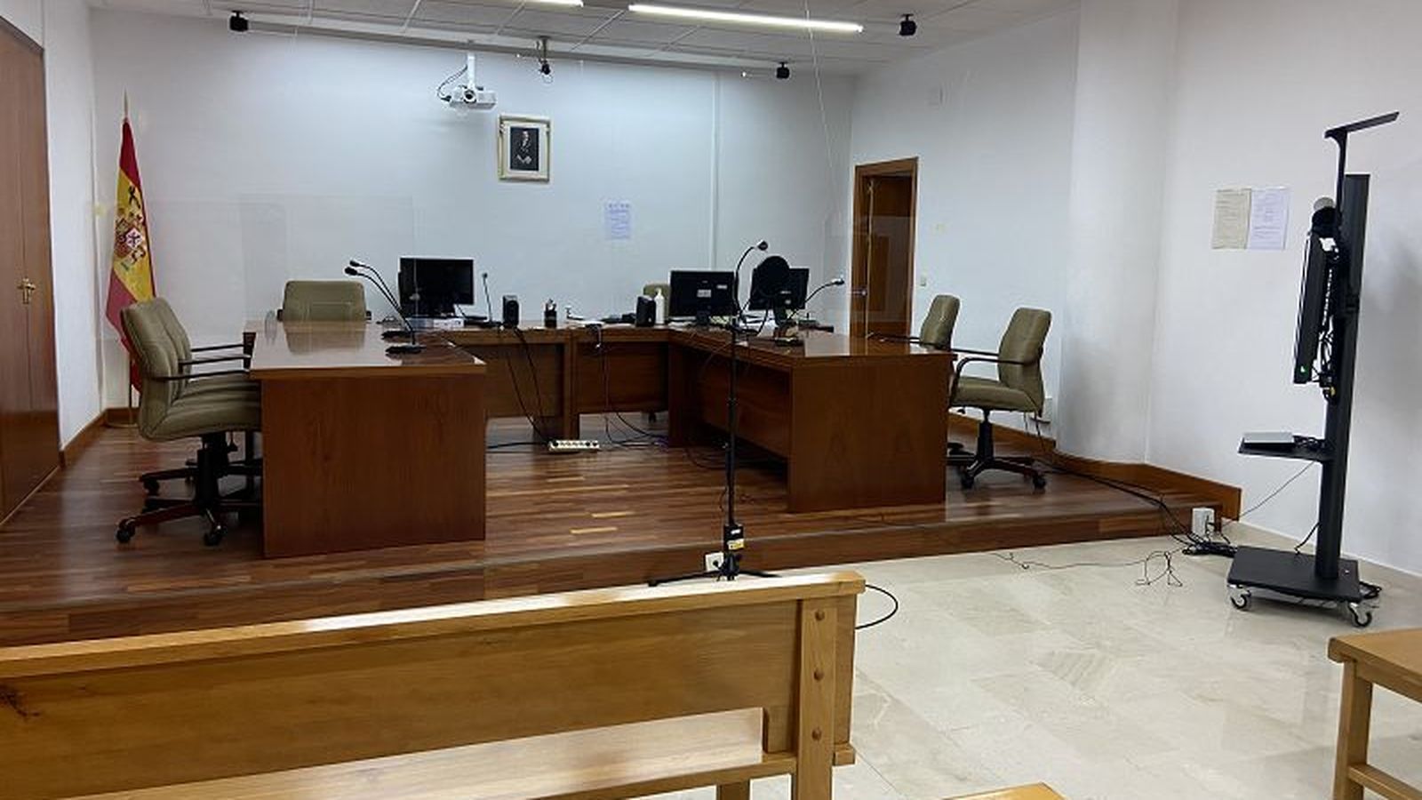 Imagen de archivo de la sala de vistas del Juzgado de lo Penal.