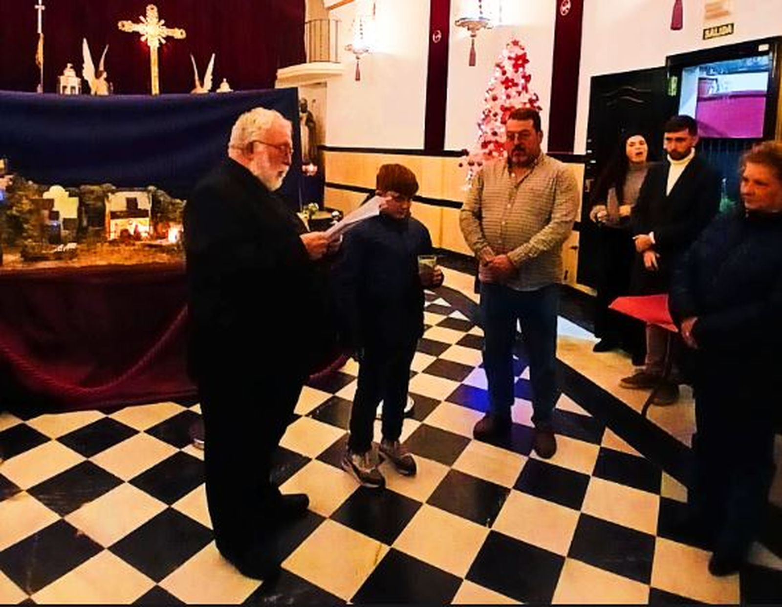 Bendición del Belén del Medinaceli por José Manuel González