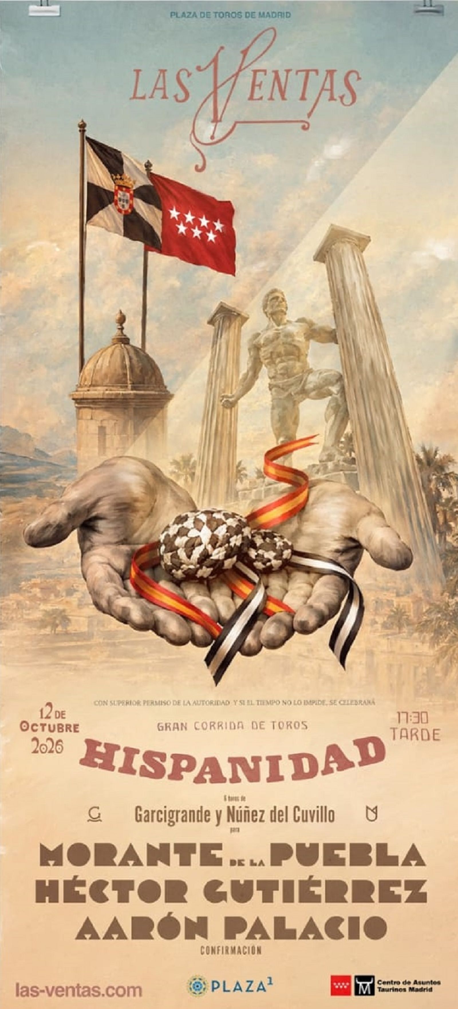 Cartel de la Gran Corrida de Toros de La Hispanidad, Madrid 2026