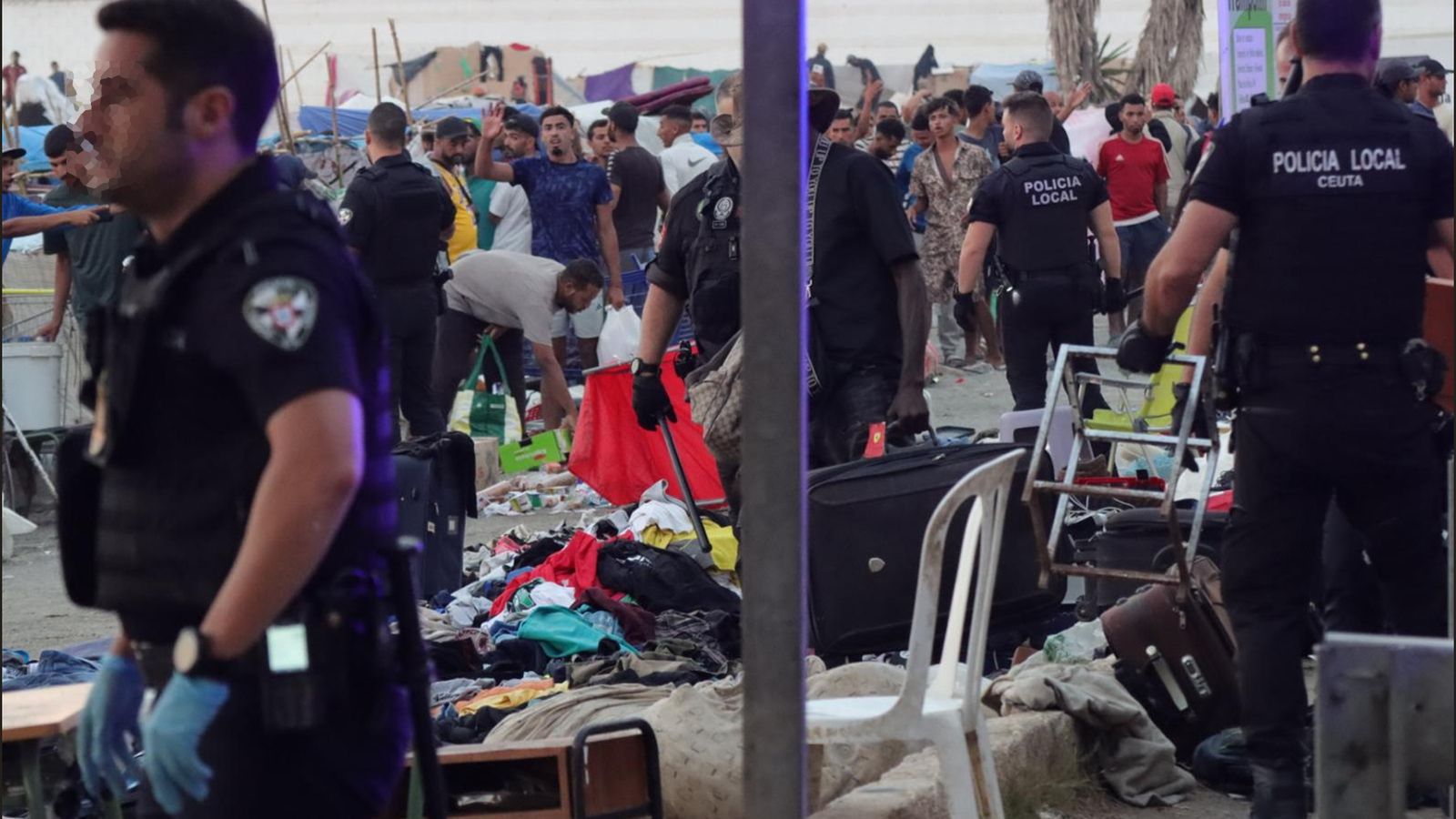 Intervención de la Policía Local en El Trampolín