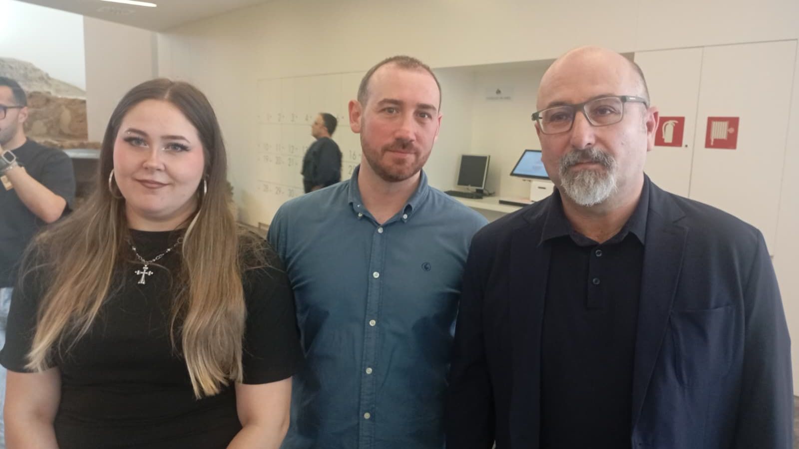 Blanca Hernández, Antonio Martín y Basilio García Copín