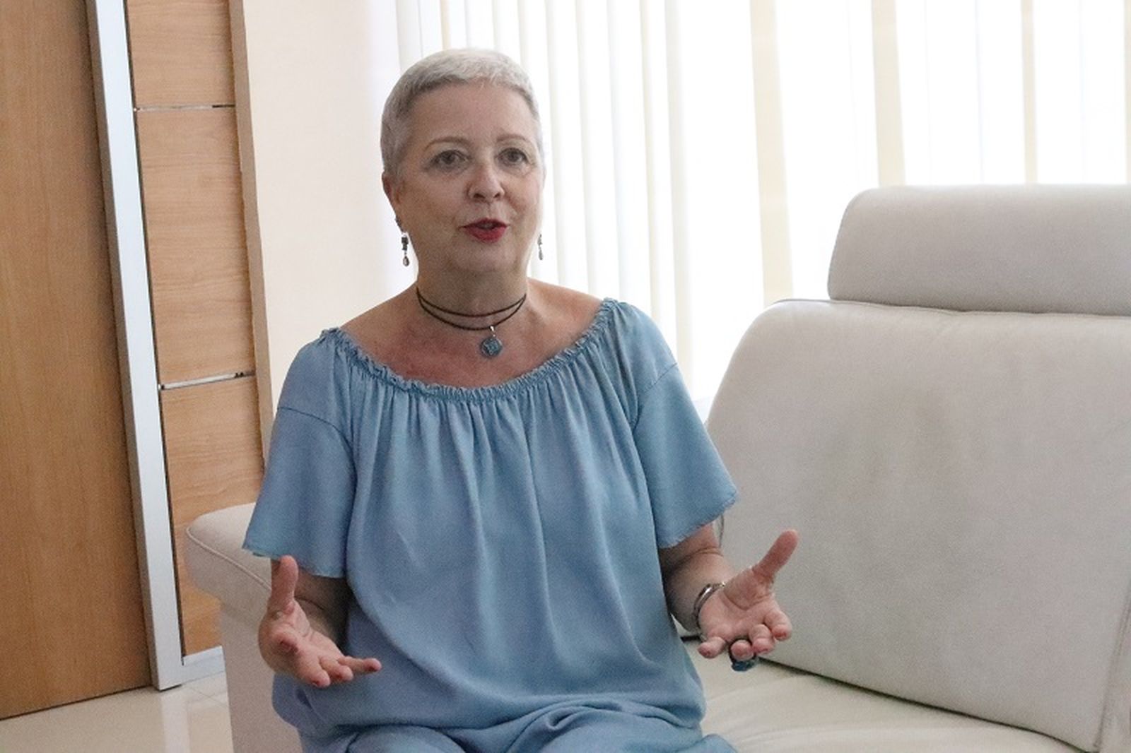 Cristina Querol durante la entrevista concedida a El Pueblo de Ceuta. / FOTO REDUAN