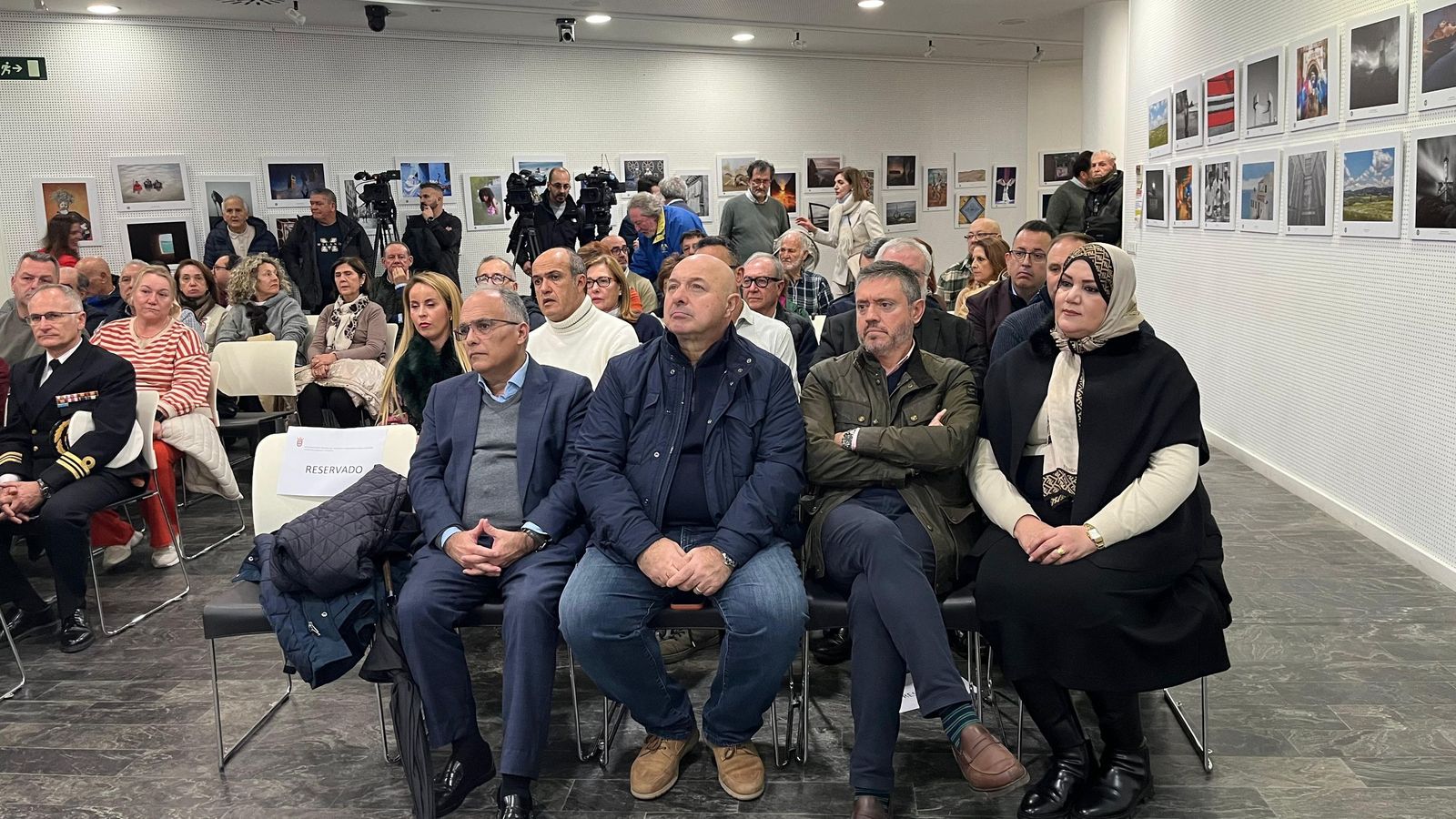 Las principales autoridades de la ciudad en la presentación del proyecto de la nueva Capilla del Carmen
