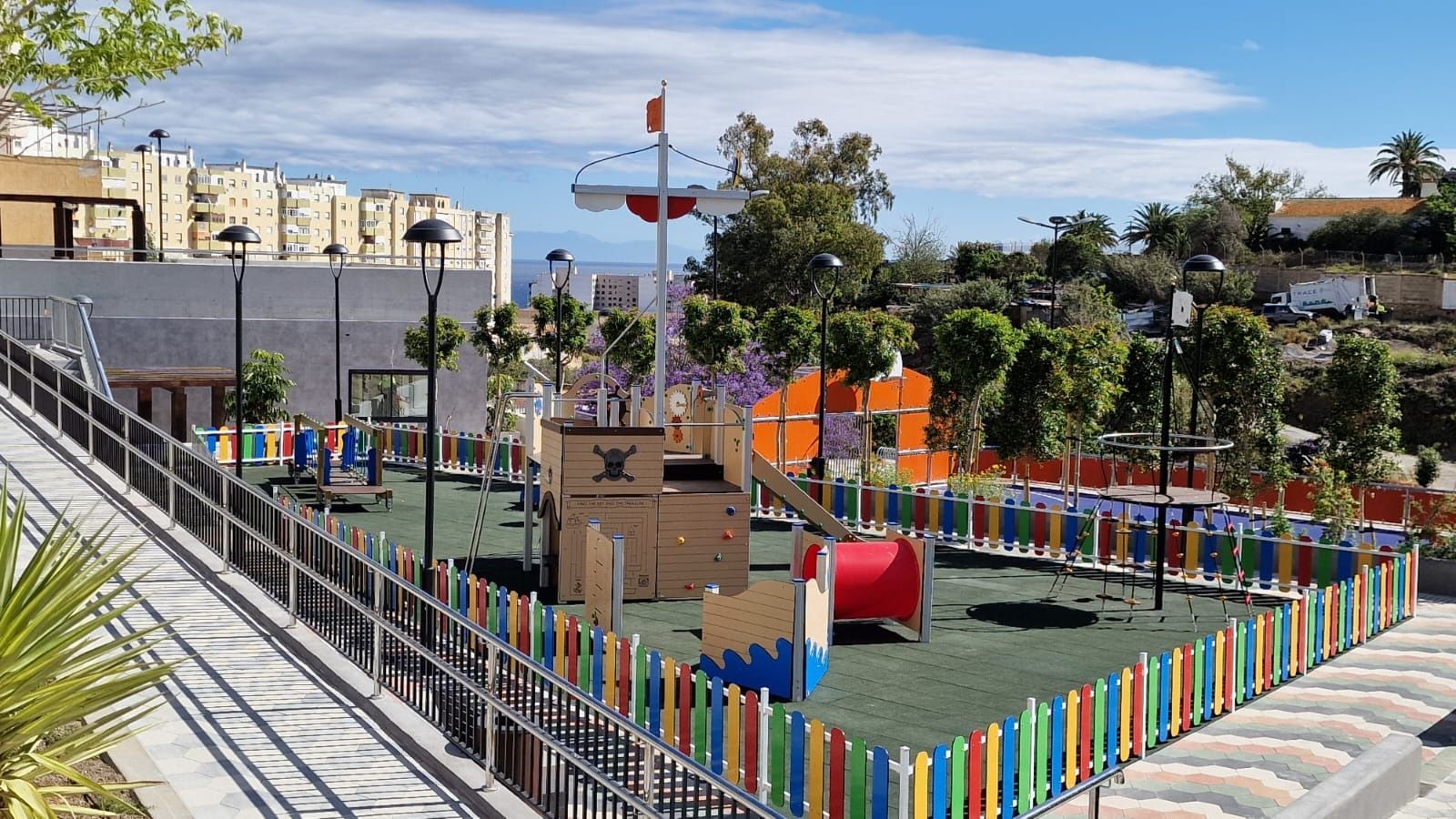 La evidente transformación del parque en Plaza Nicaragua