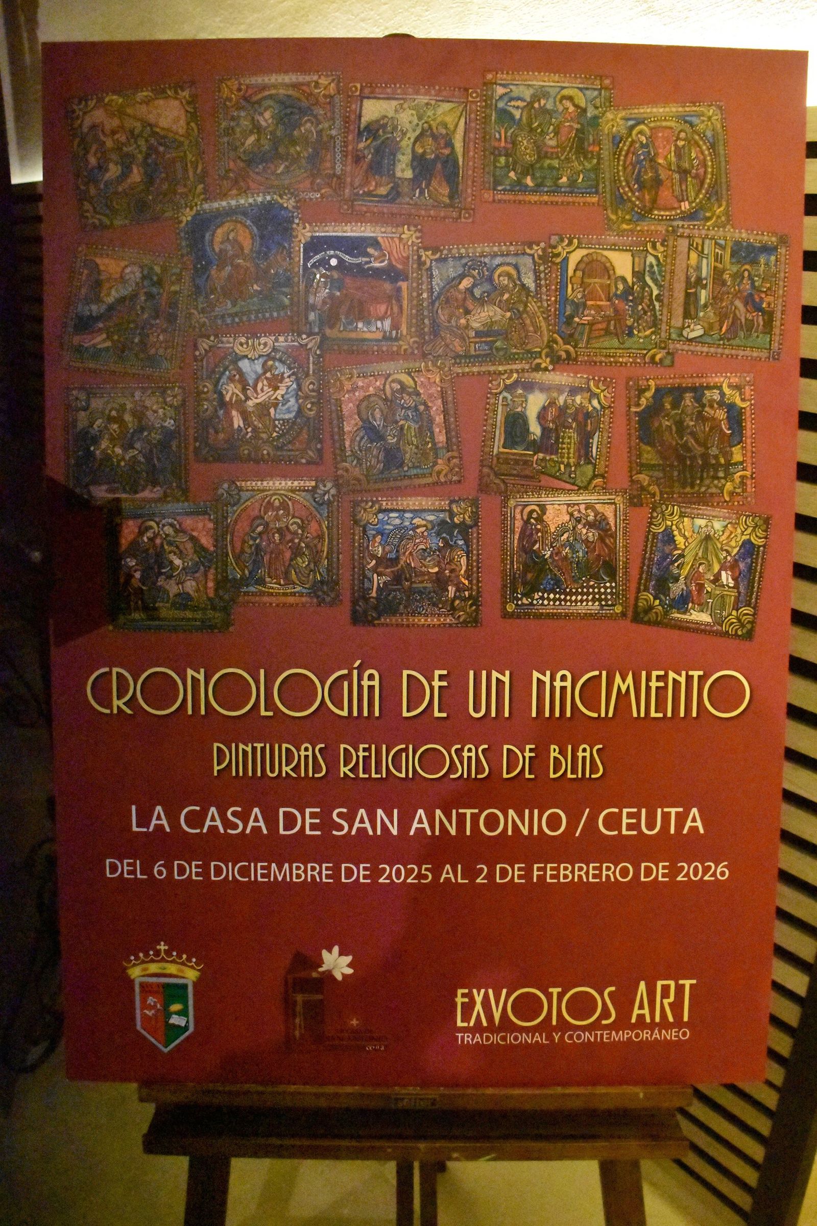 Cartel de la exposición 'Cronología de un nacimiento'