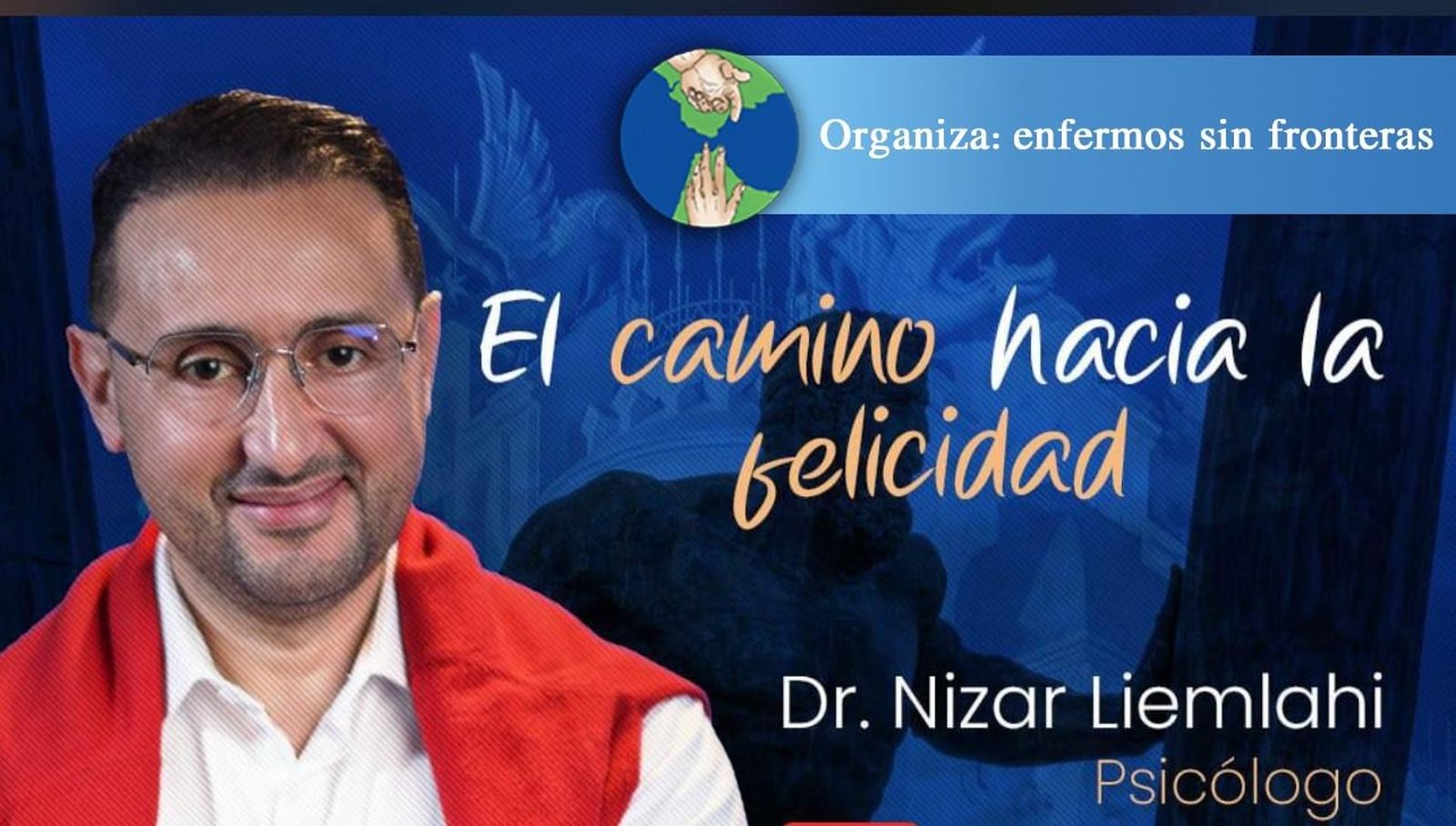 Cartel de la conferencia que ofrecerá en Ceuta el psicólogo Nizar Liemlahi