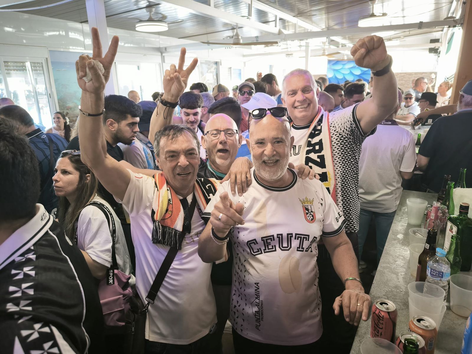 Ambiente en la previa del partido