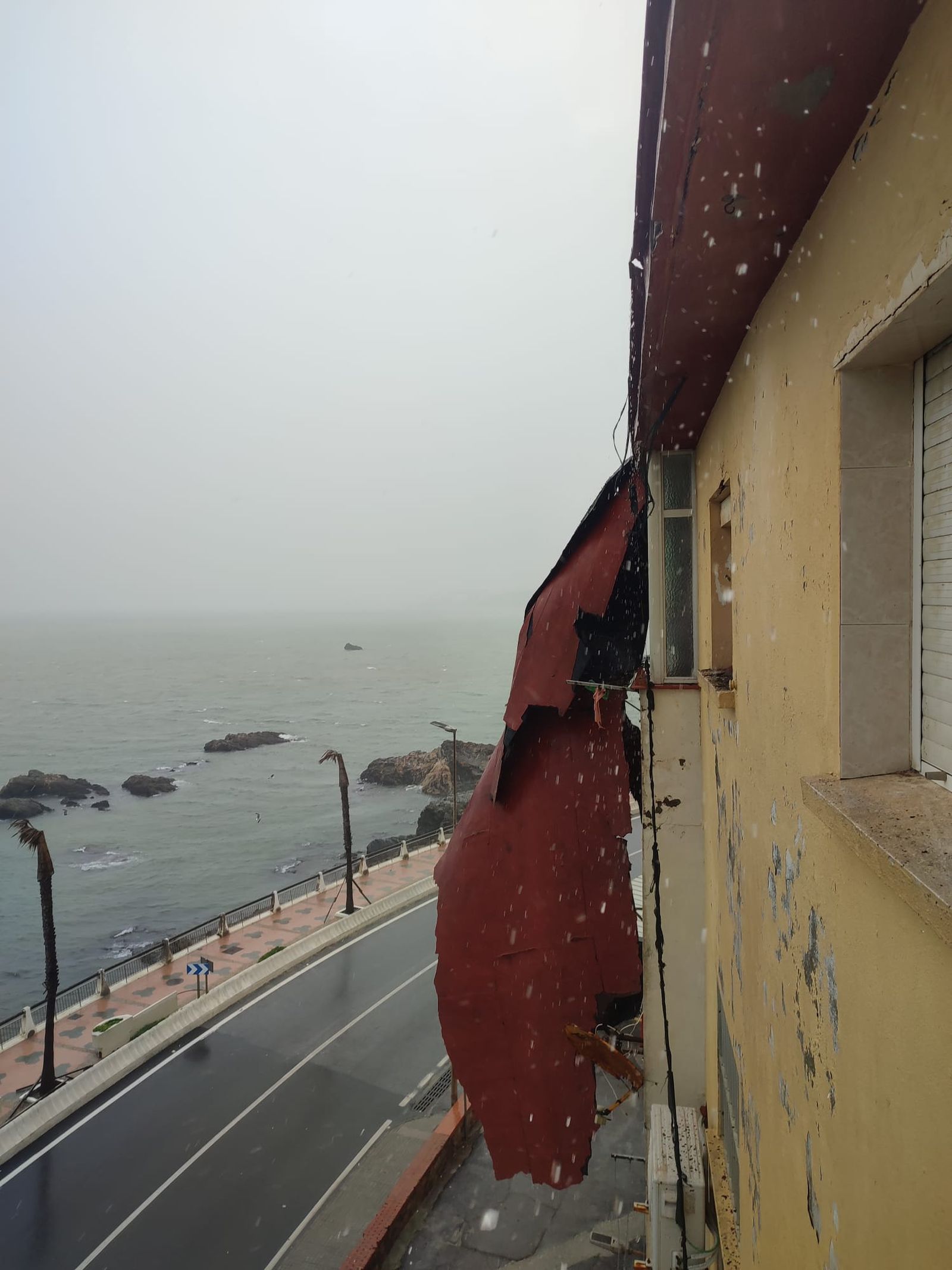 Imagen de los destrozos