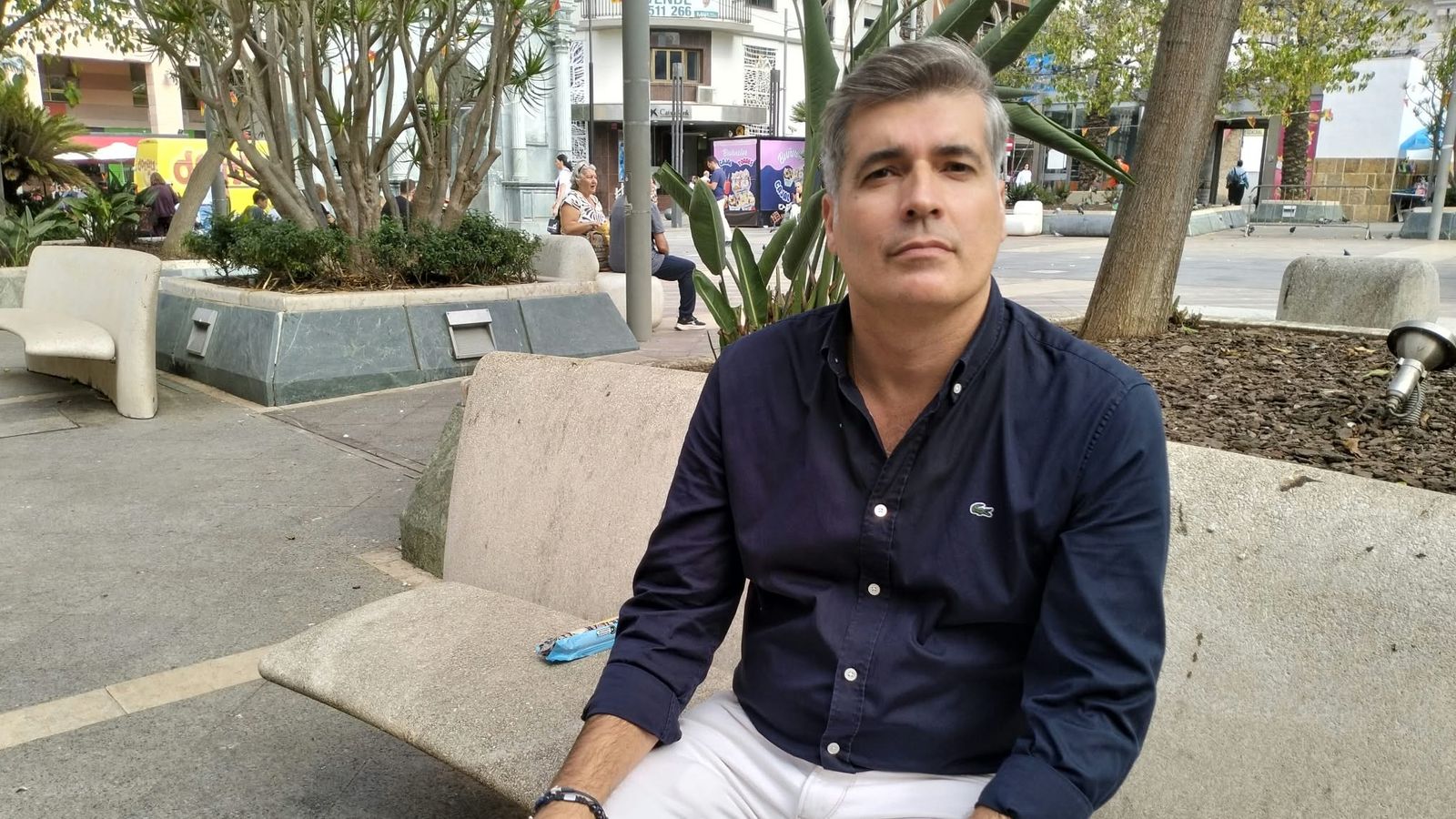 Ramírez, en la Plaza de los Reyes