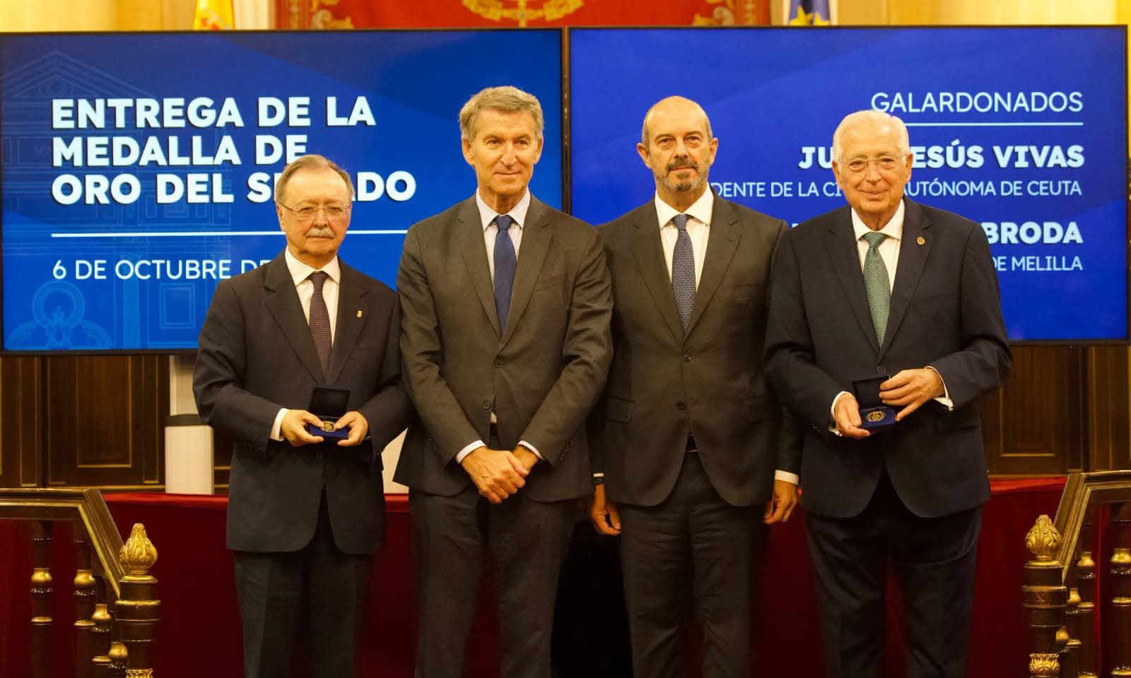 Vivas, Feijóo, Rollán e Imbroda