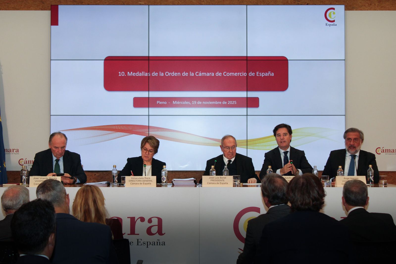 Un momento del pleno de la Cámara de Comercio de España