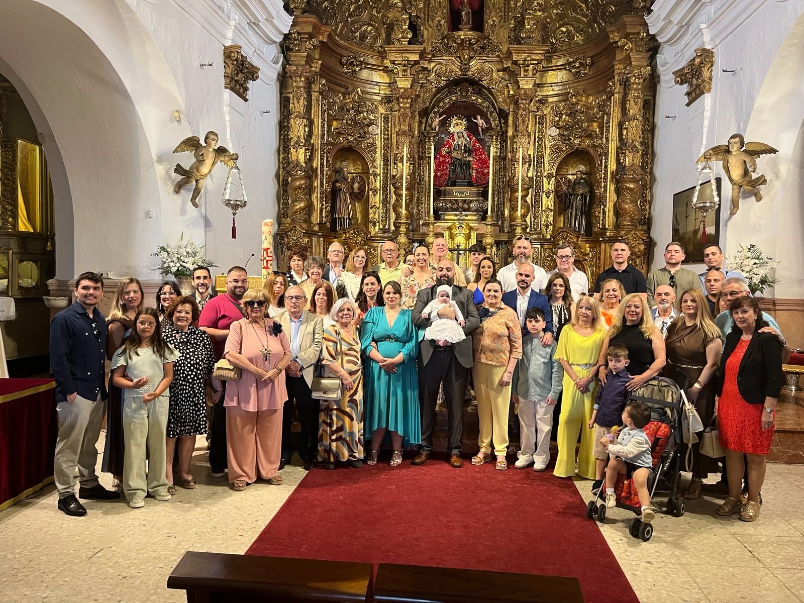 Bautizo de Alejandra en el Santuario de Nuestra Señora de África