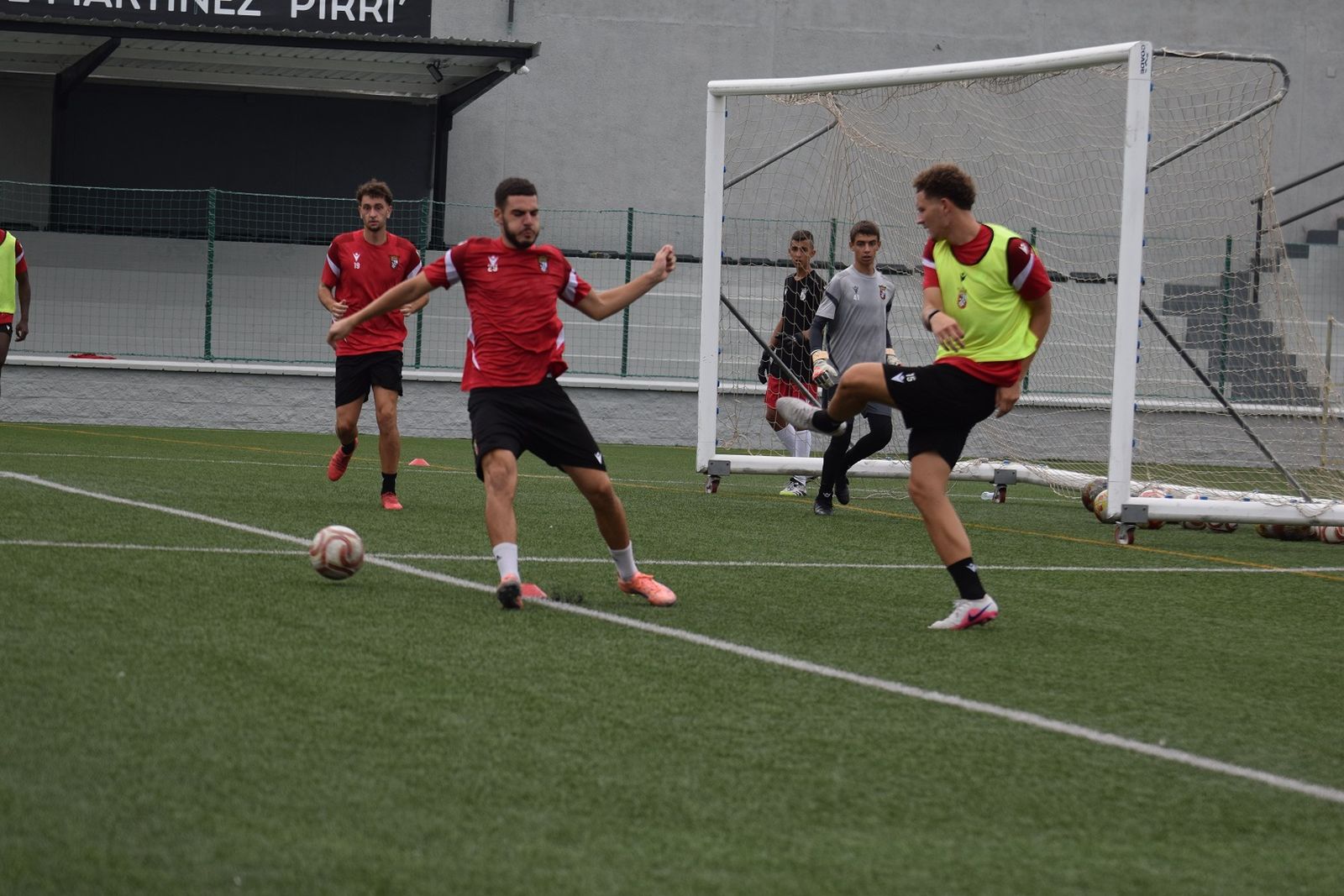 Entrenamiento del filial de la AD Ceuta
