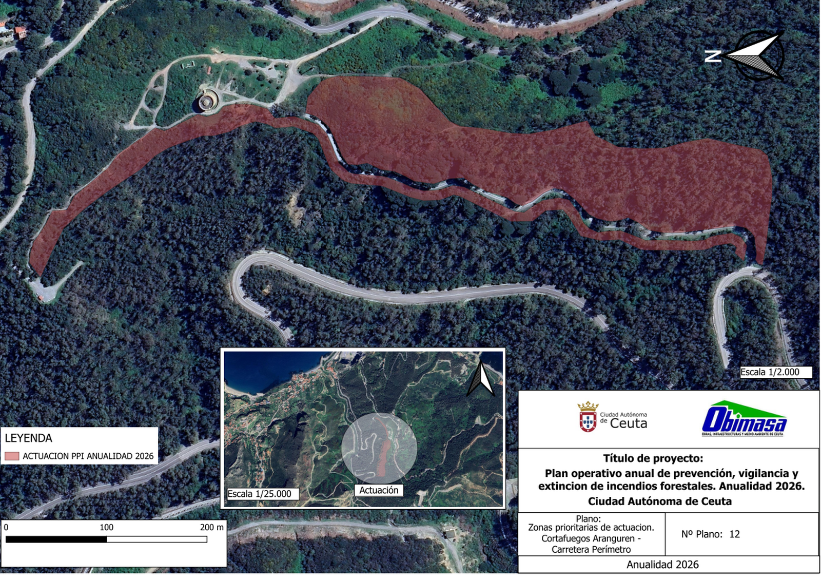 El Plan de Prevención de Incendios Forestales es una garantía para todos los montes de Ceuta