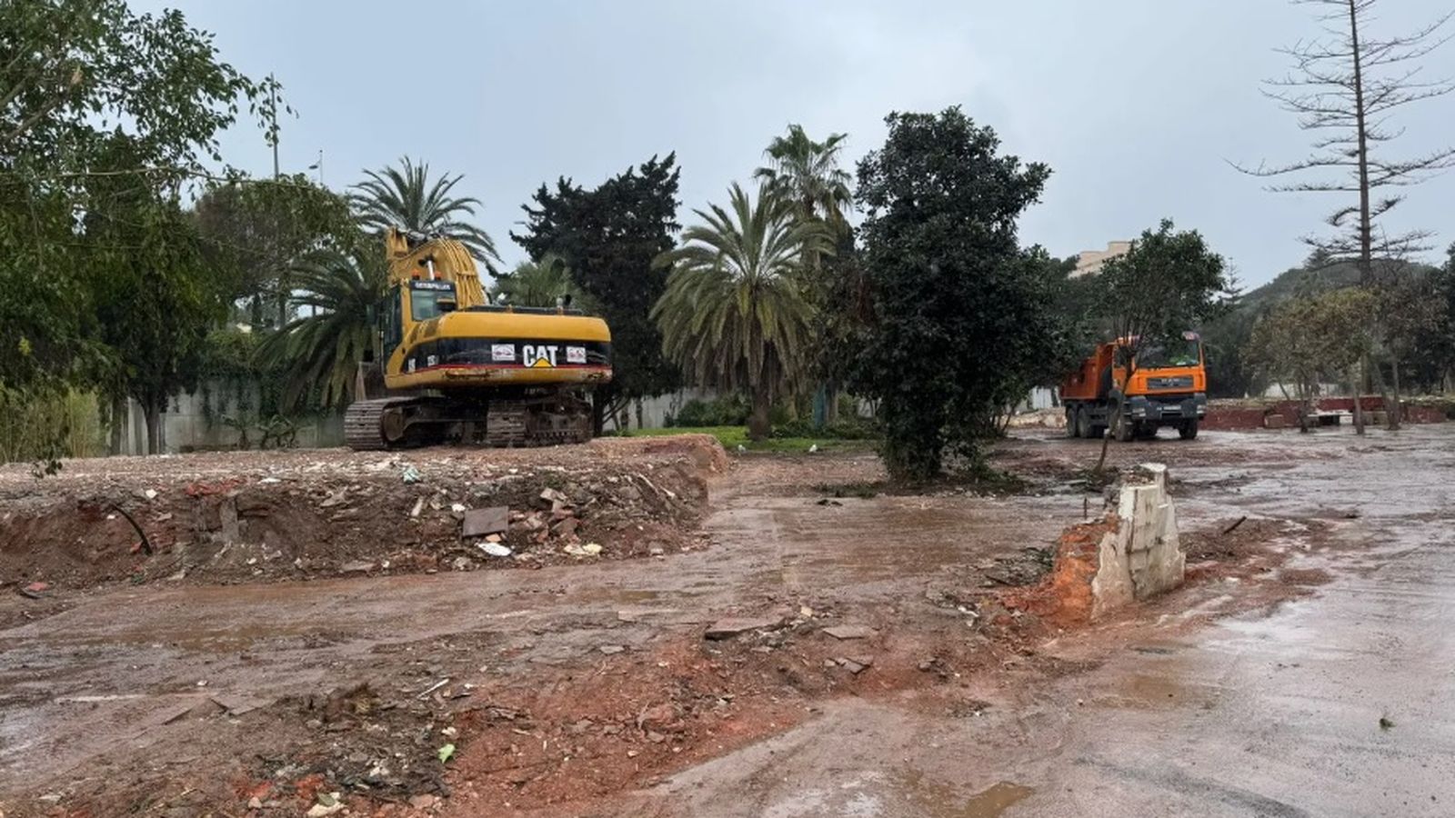 Todos los chalet yan han sido derribados, como se observa en la imagen