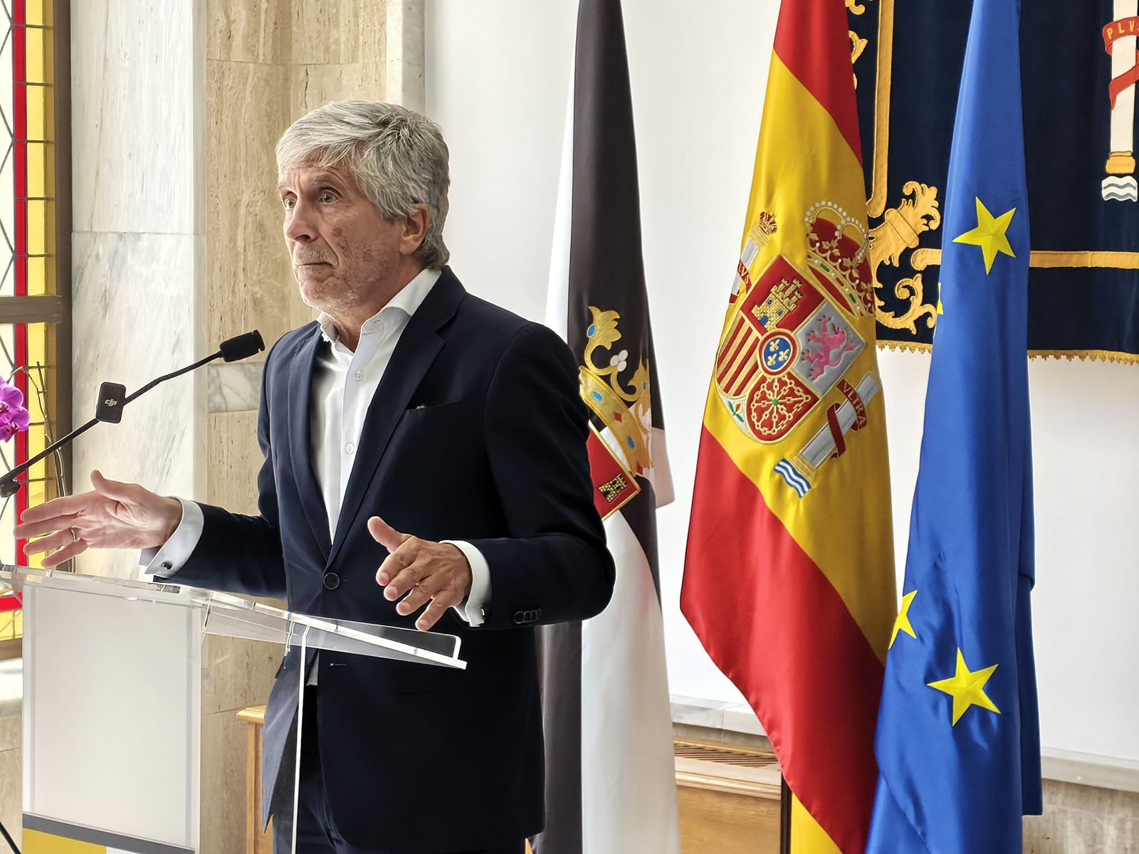 Comparecencia del ministro del Interior, Fernando Grande Marlaska en su segunda visita a Ceuta tras la crisis del 30 de julio, en la que no ha dicho nada nuevo
