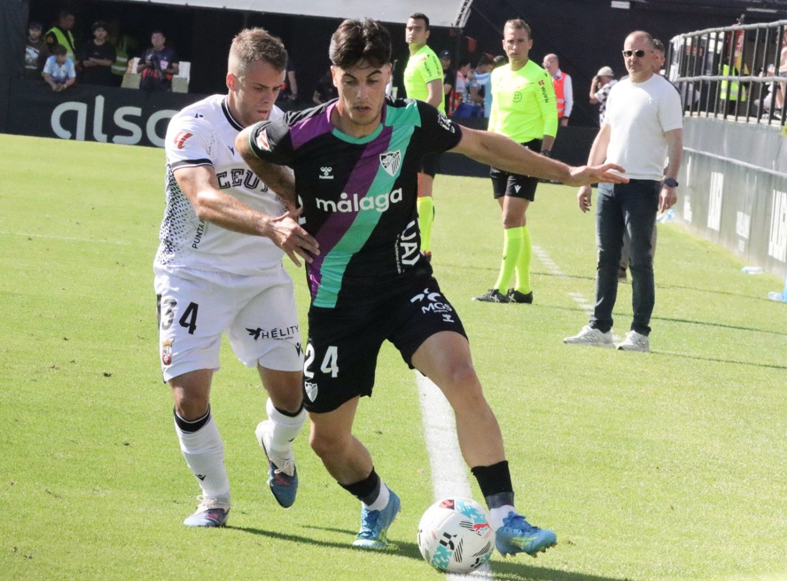 El Ceuta no pudo ante un buen Málaga