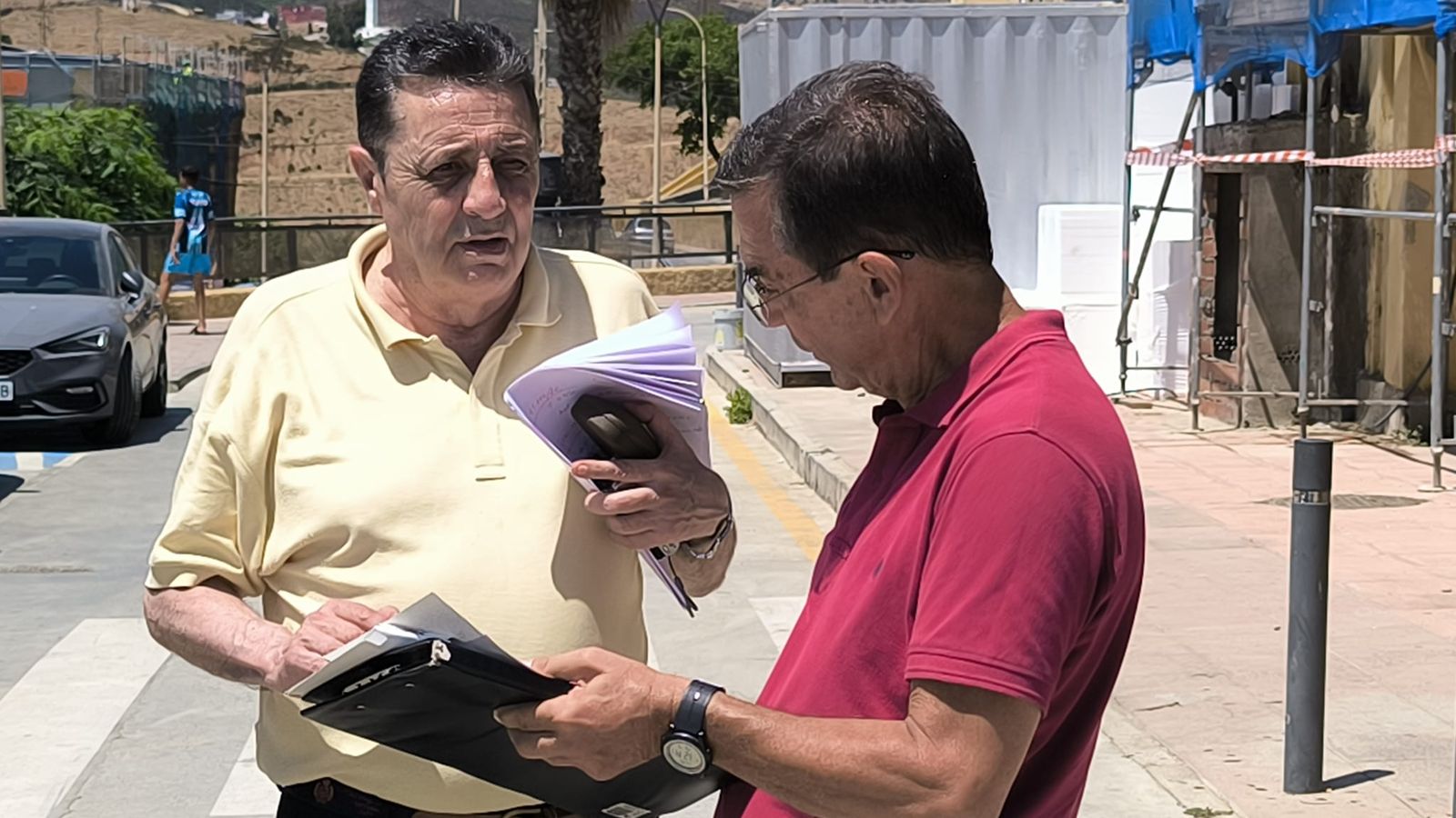 Imagen del desalojo suspendido cautelarmente.
