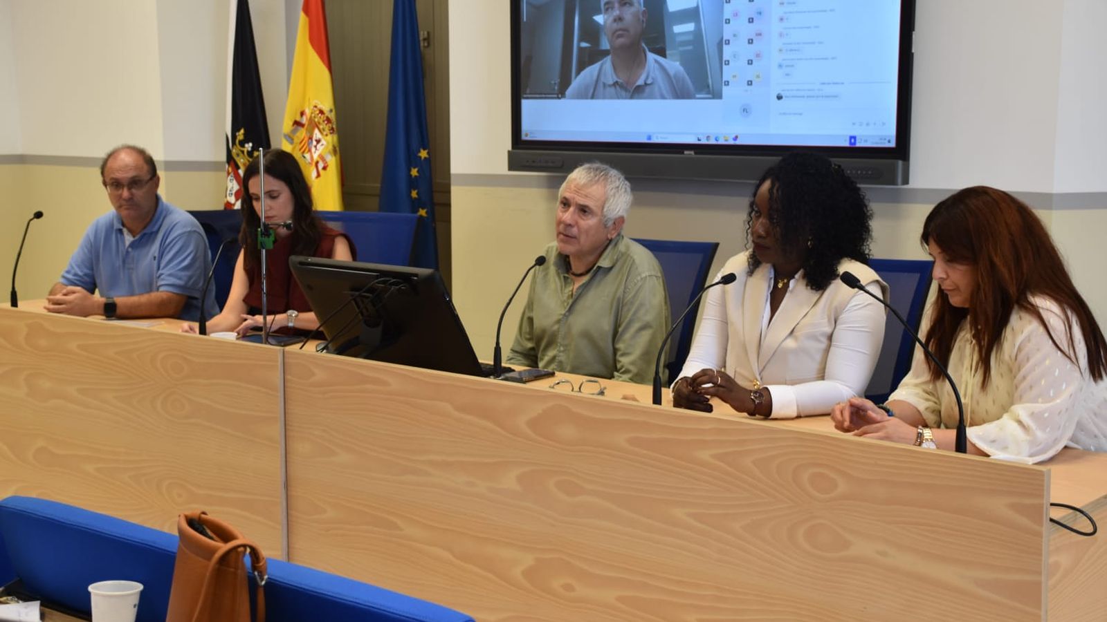 Ponentes este jueves durante las jornadas de trata en la UNED