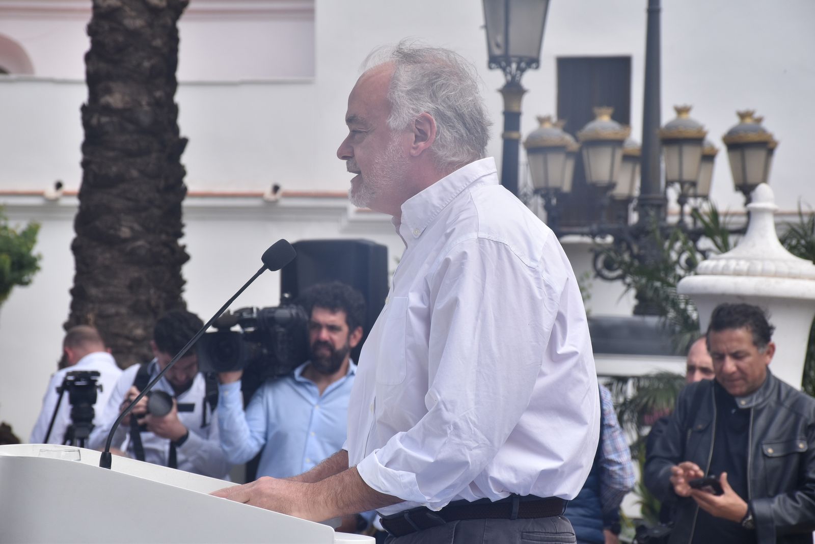 Acto del PP por el Día de Europa en la Plaza de África, con la presencia de su presidente nacional, Alberto Núñez Feijóo