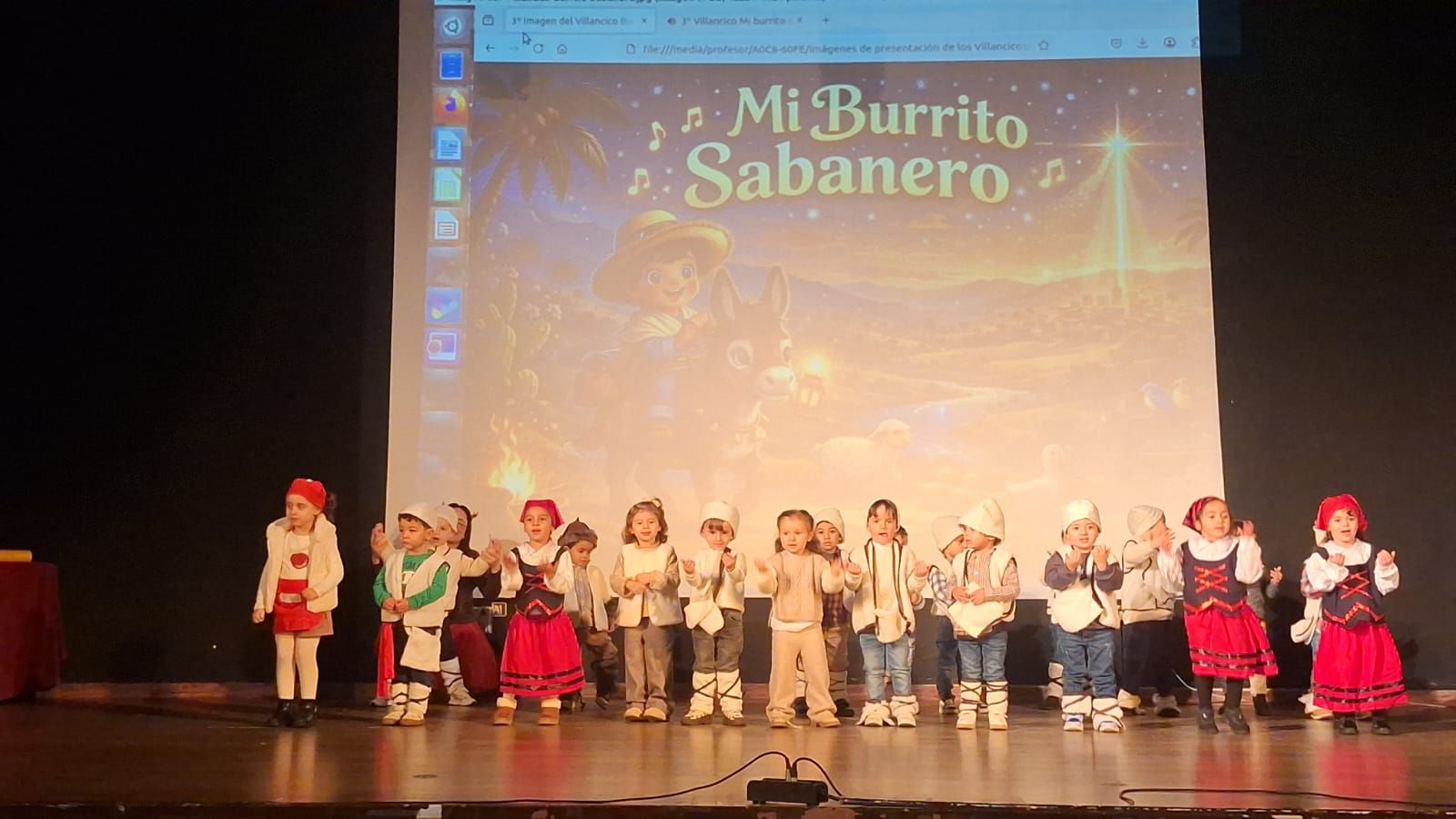 Festival navideño de los alumnos del CEIP Juan Morejón