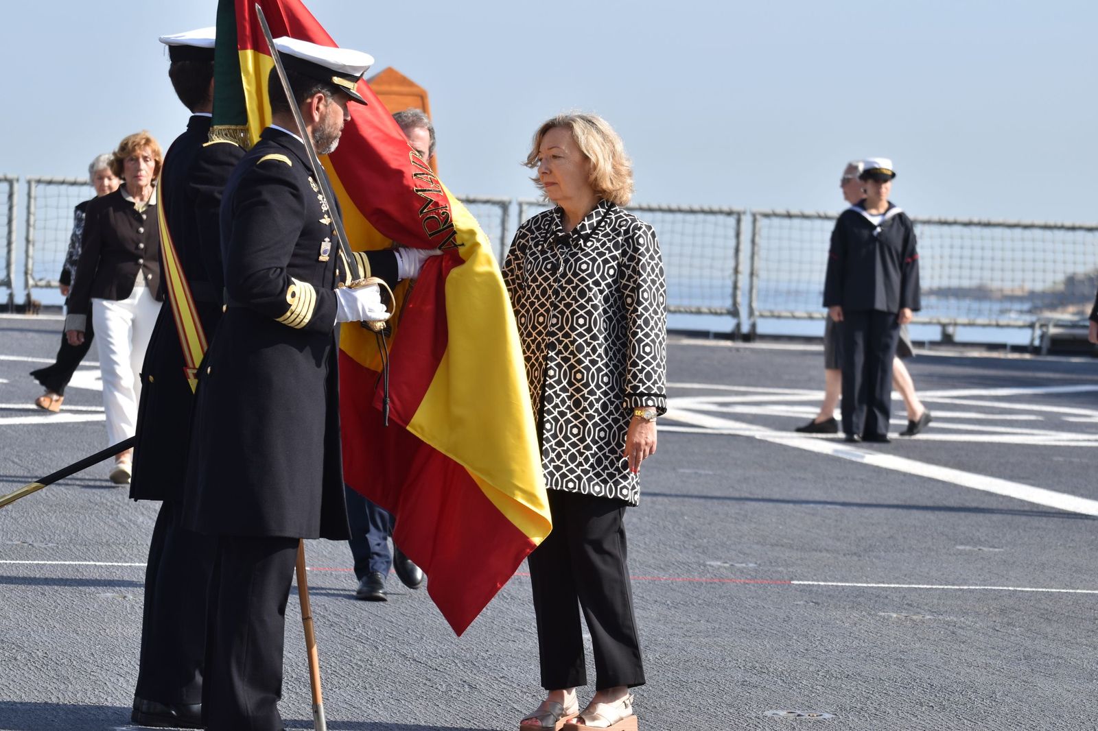 Emotiva jura de bandera a bordo del 'Castilla'