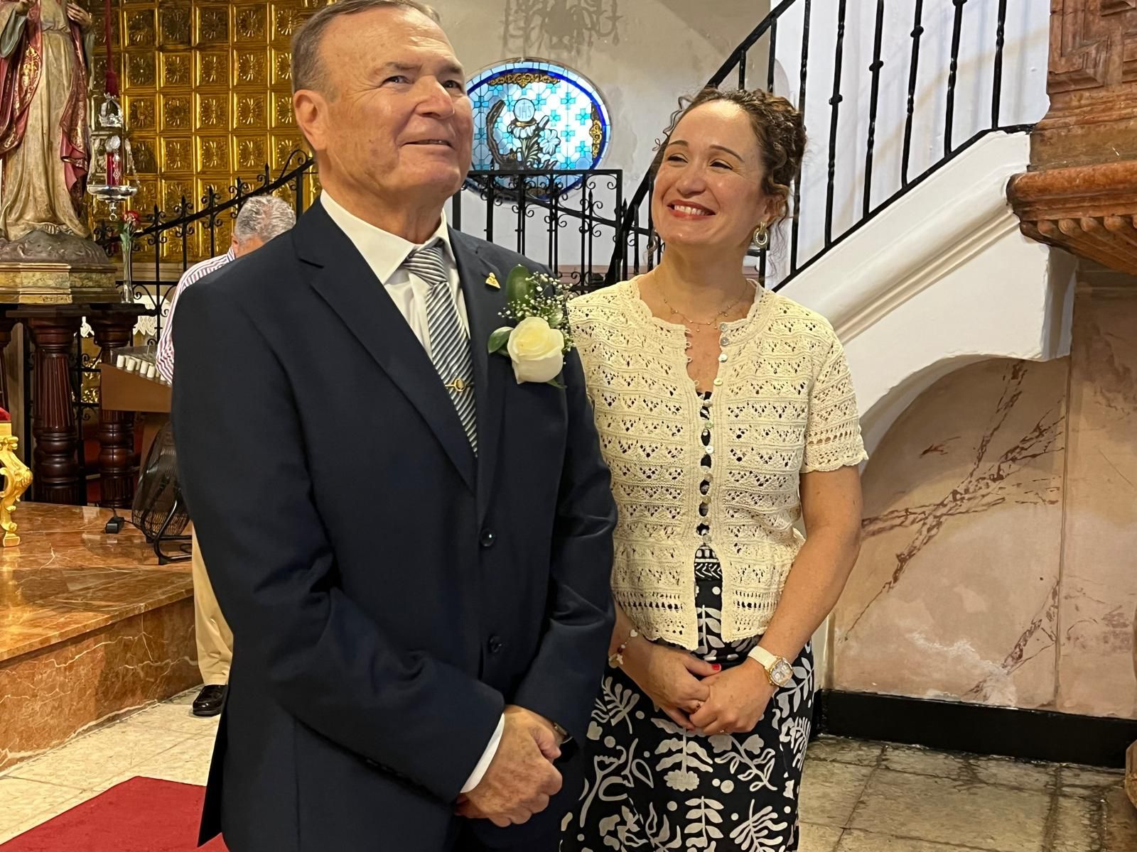 Boda de oro en el Santuario de Nuestra Señora de África de Pedro y Pepi