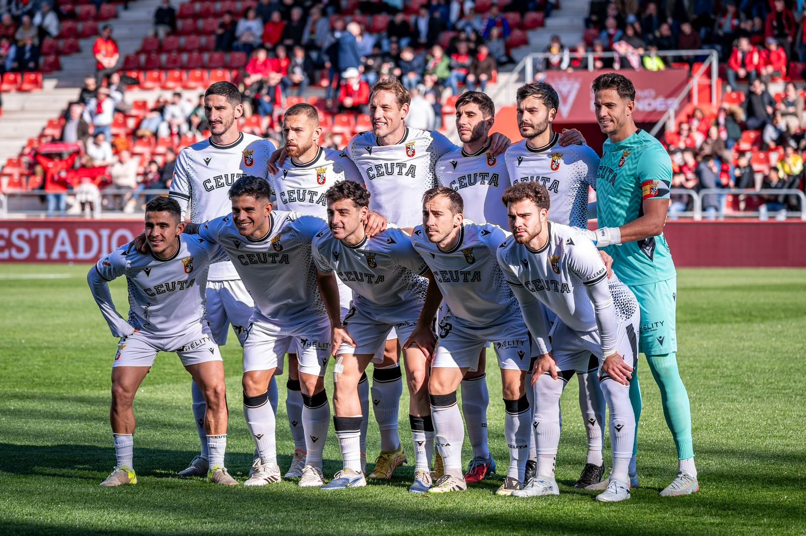 Once inicial de la AD Ceuta frente al Mirandés